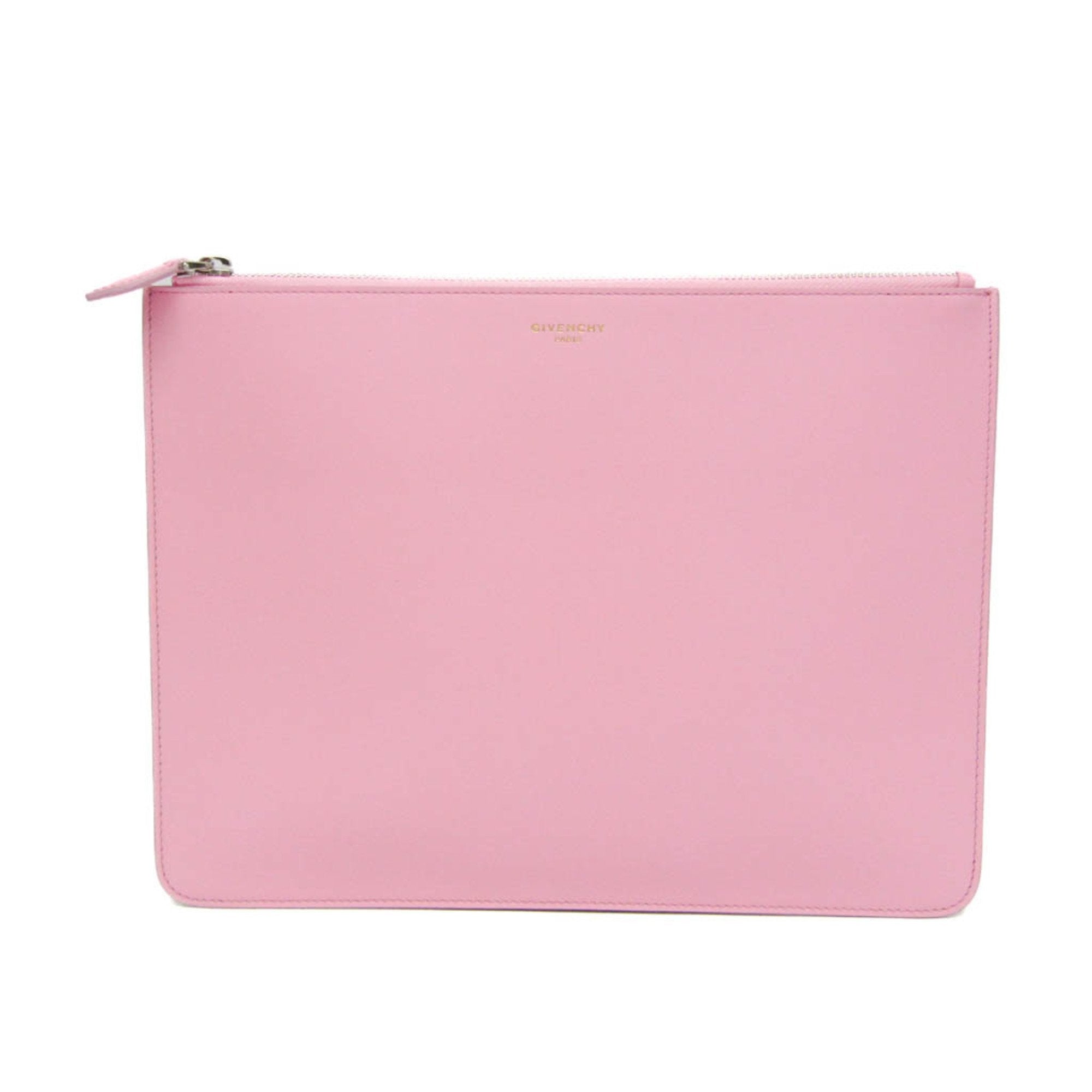 Givenchy Pink Leather Clutch Bag (Pre-Owned)