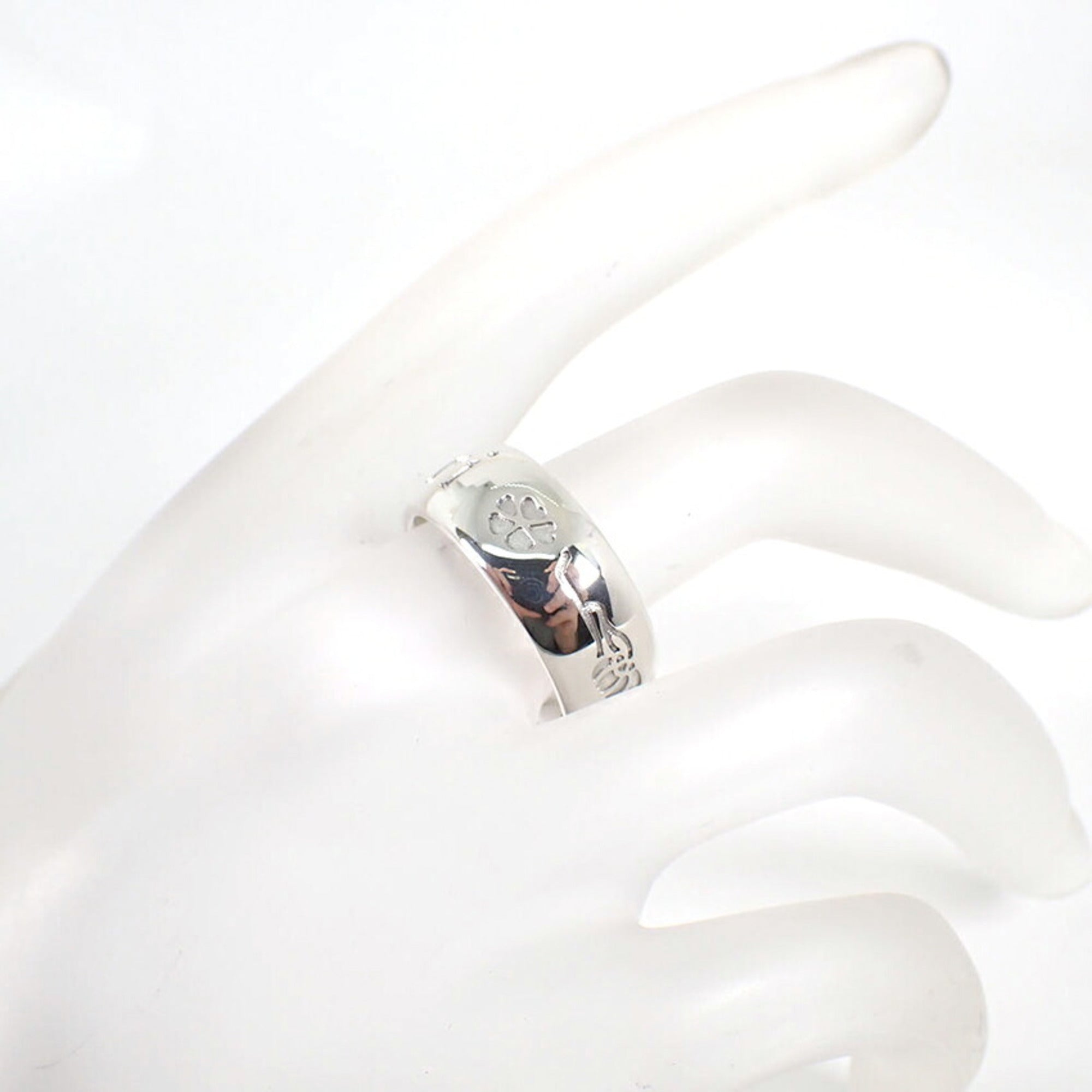 Bvlgari Sterling Silver 925 Band Ring (Pre-Owned)