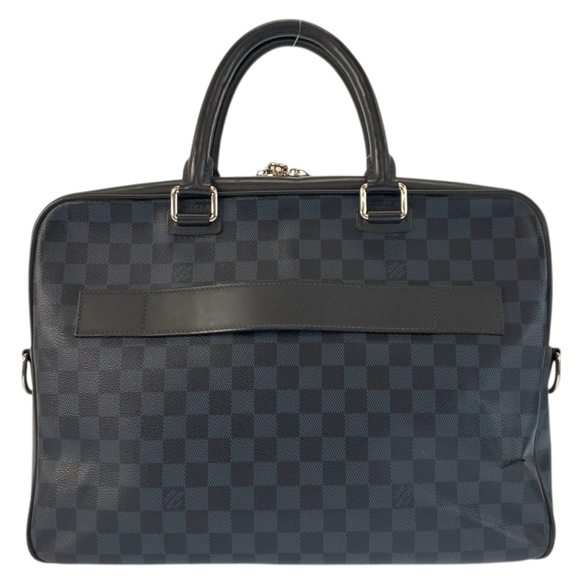 Louis Vuitton Black Navy Pvc Leather Briefcase (Pre-Owned)