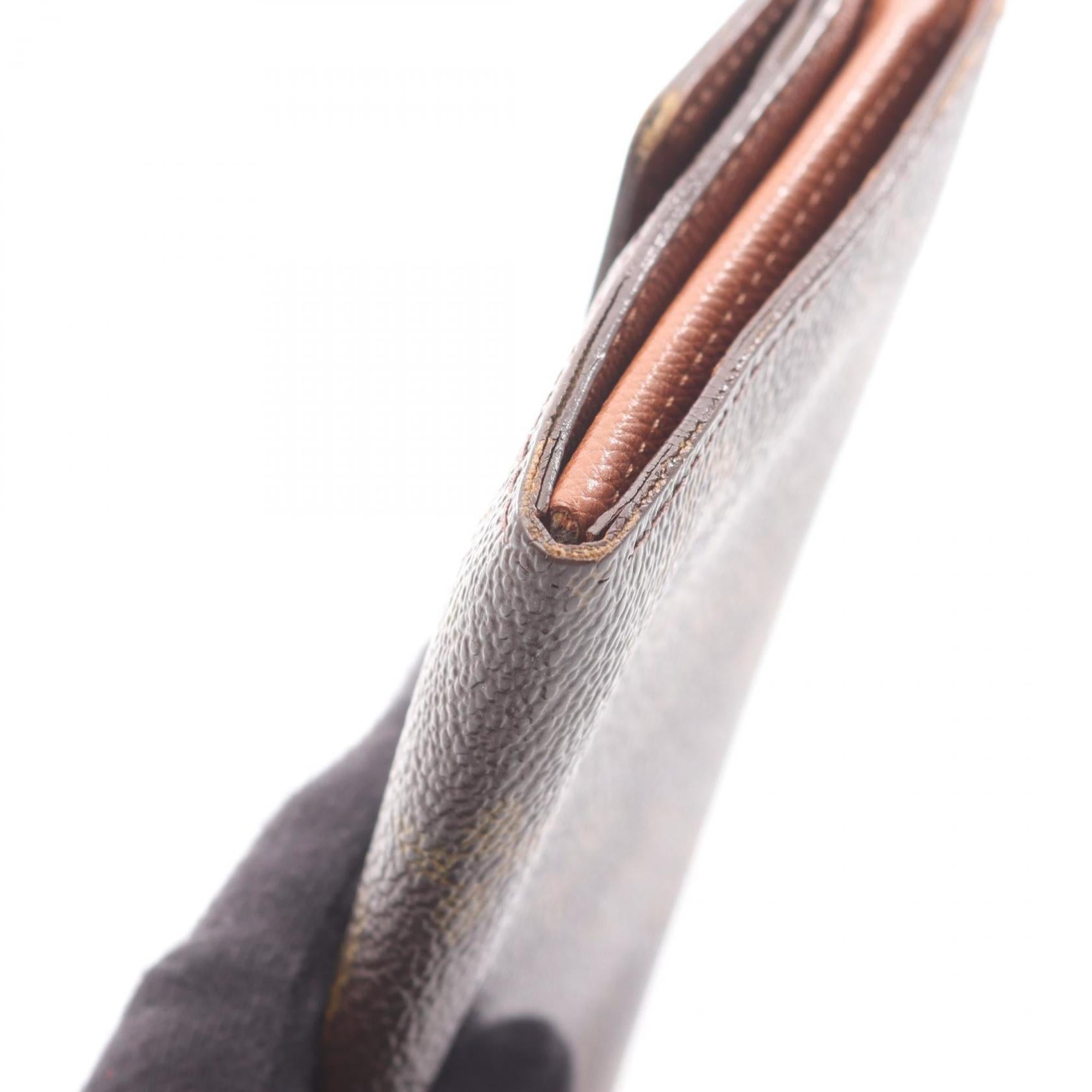 Louis Vuitton Brown Monogram Pvc Leather Long Wallet (Bi-Fold) (Pre-Owned)