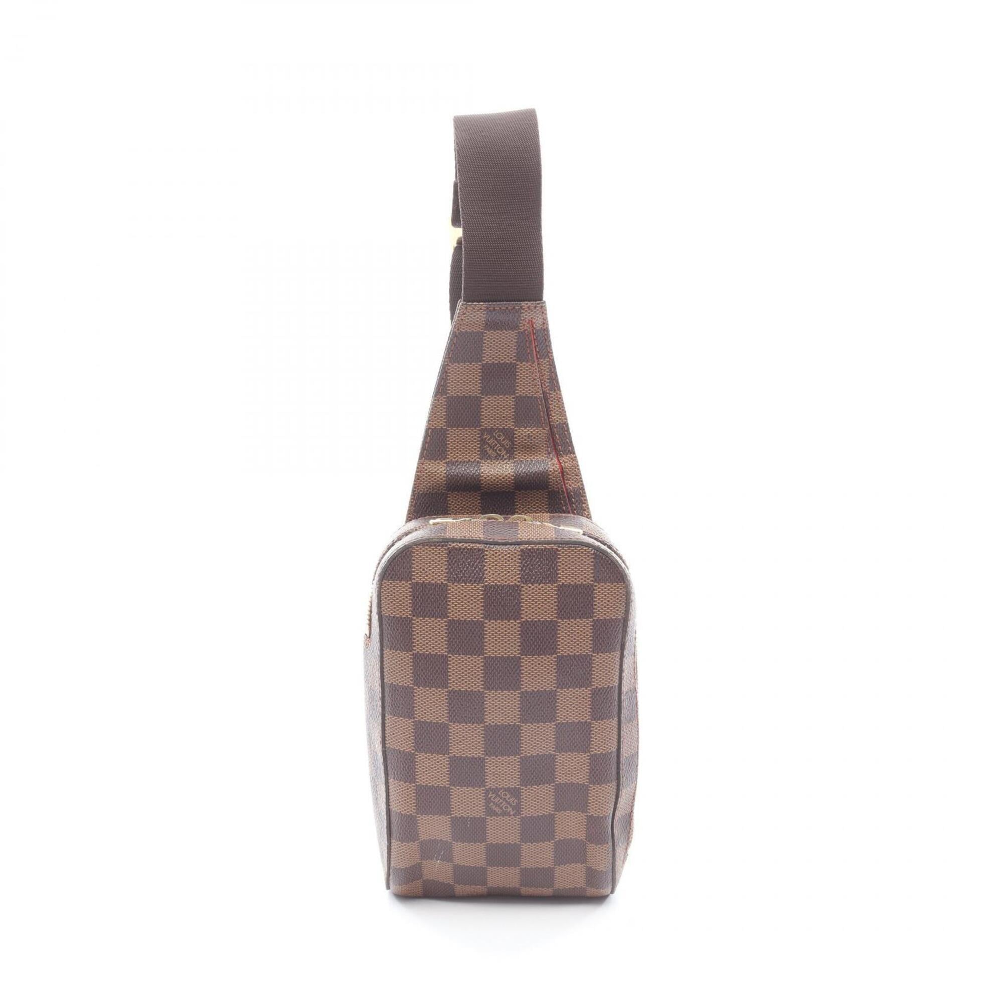 Louis Vuitton Brown Ebene Coated Canvas Fanny Pack Handbag (Pre-Owned)