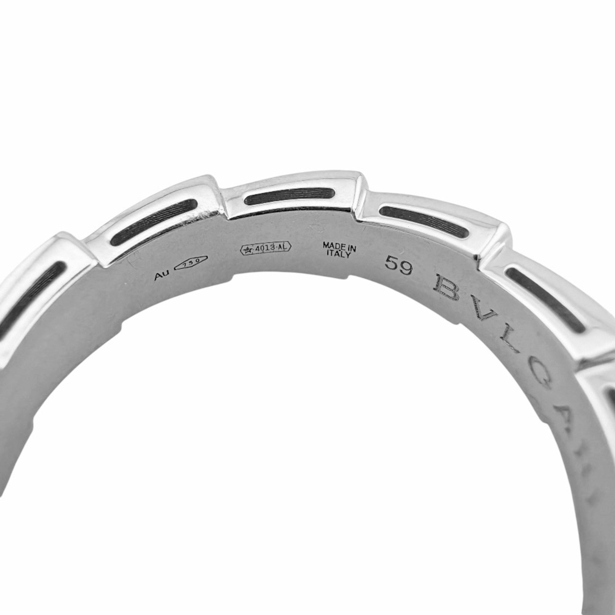 Bvlgari White Gold White Gold (18K) Band Ring (Pre-Owned)