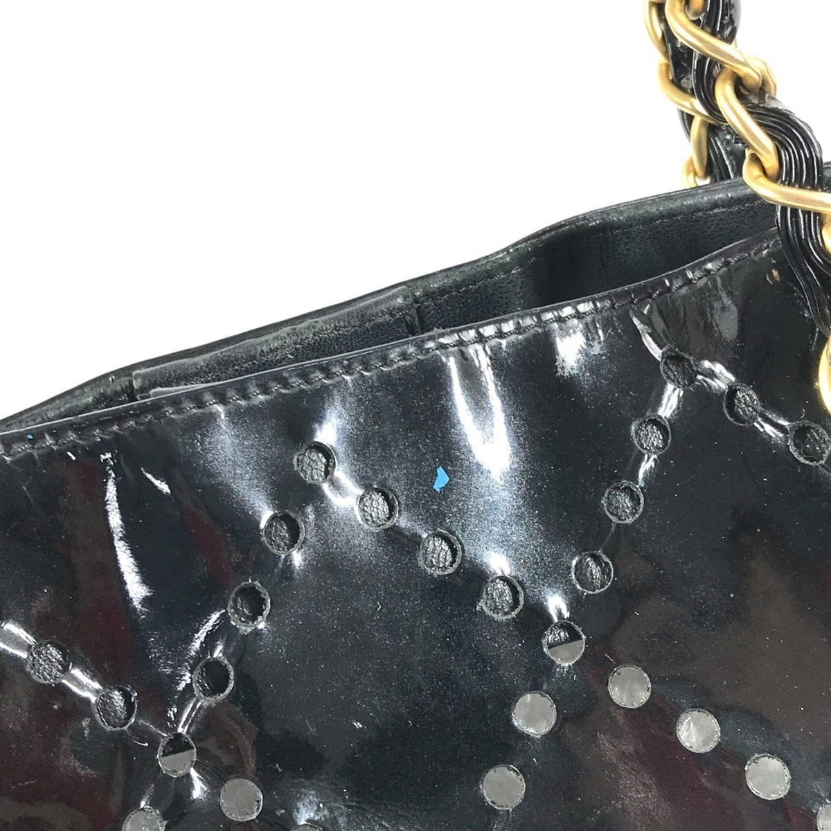 Chanel Black Leather Shoulder Bag Tote Bag (Pre-Owned)
