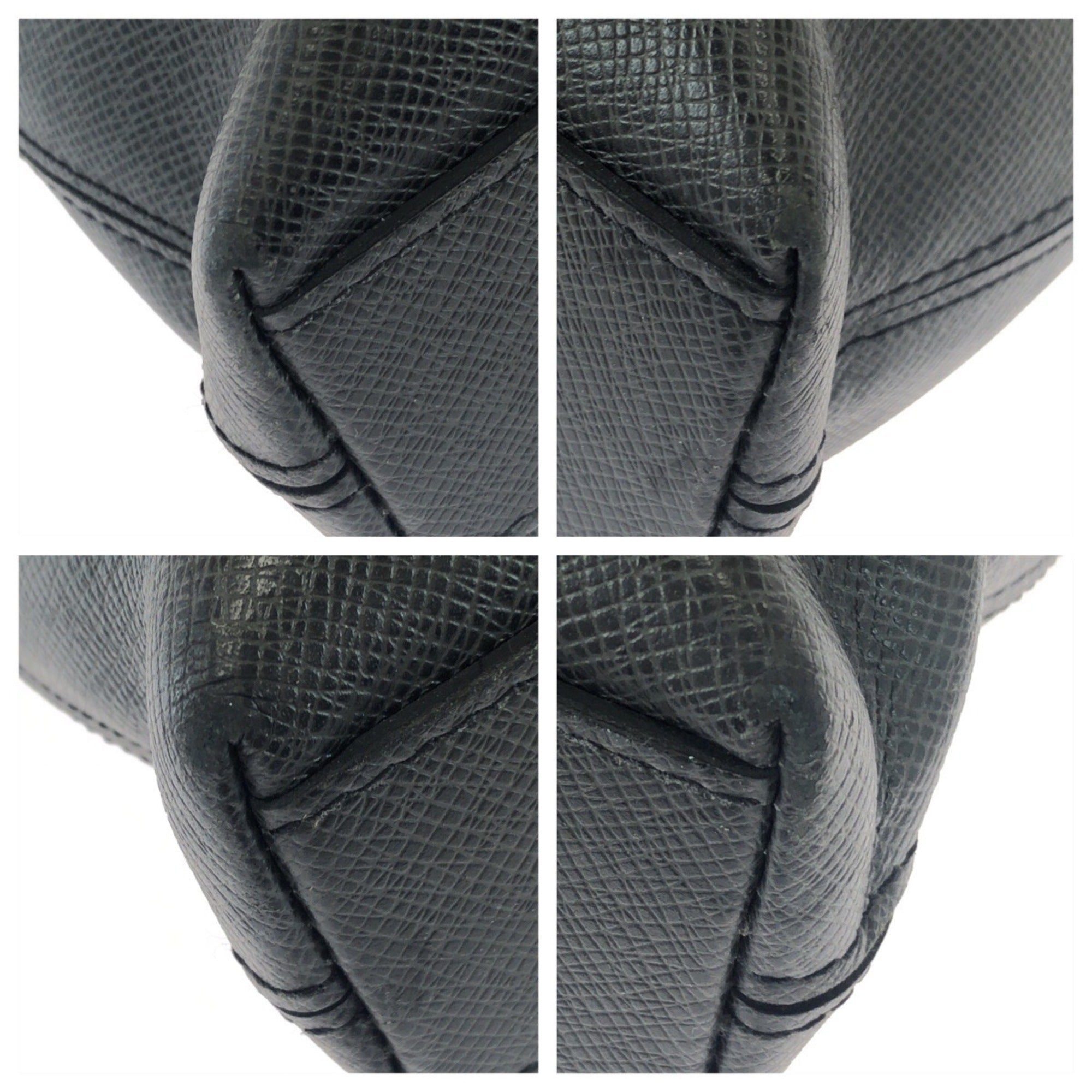 Louis Vuitton Black Leather Briefcase (Pre-Owned)