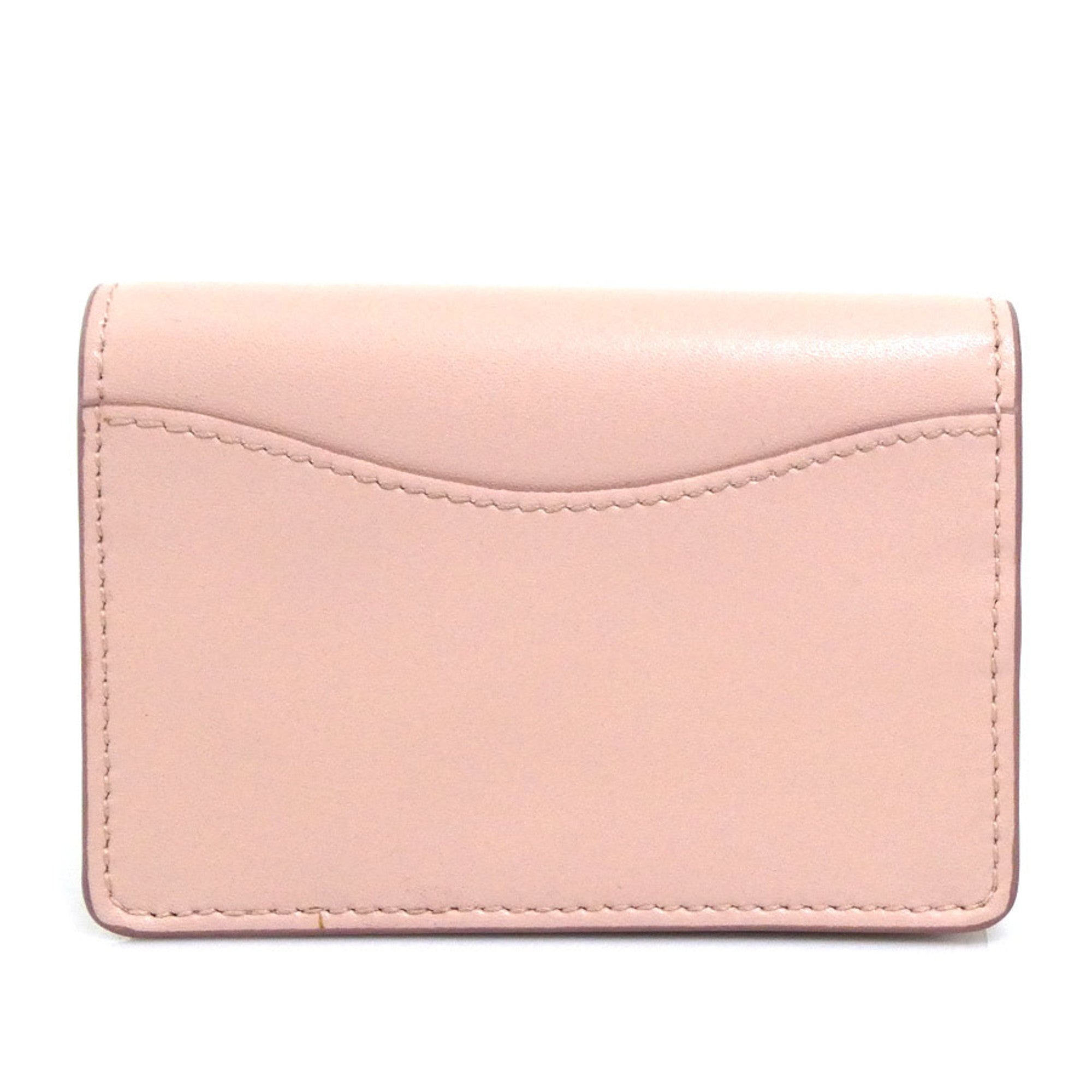 Salvatore Ferragamo Pink Leather Coin Purse/Coin Case (Pre-Owned)