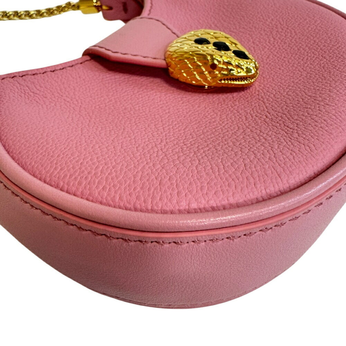 Bvlgari Pink Leather Shoulder Bag (Pre-Owned)