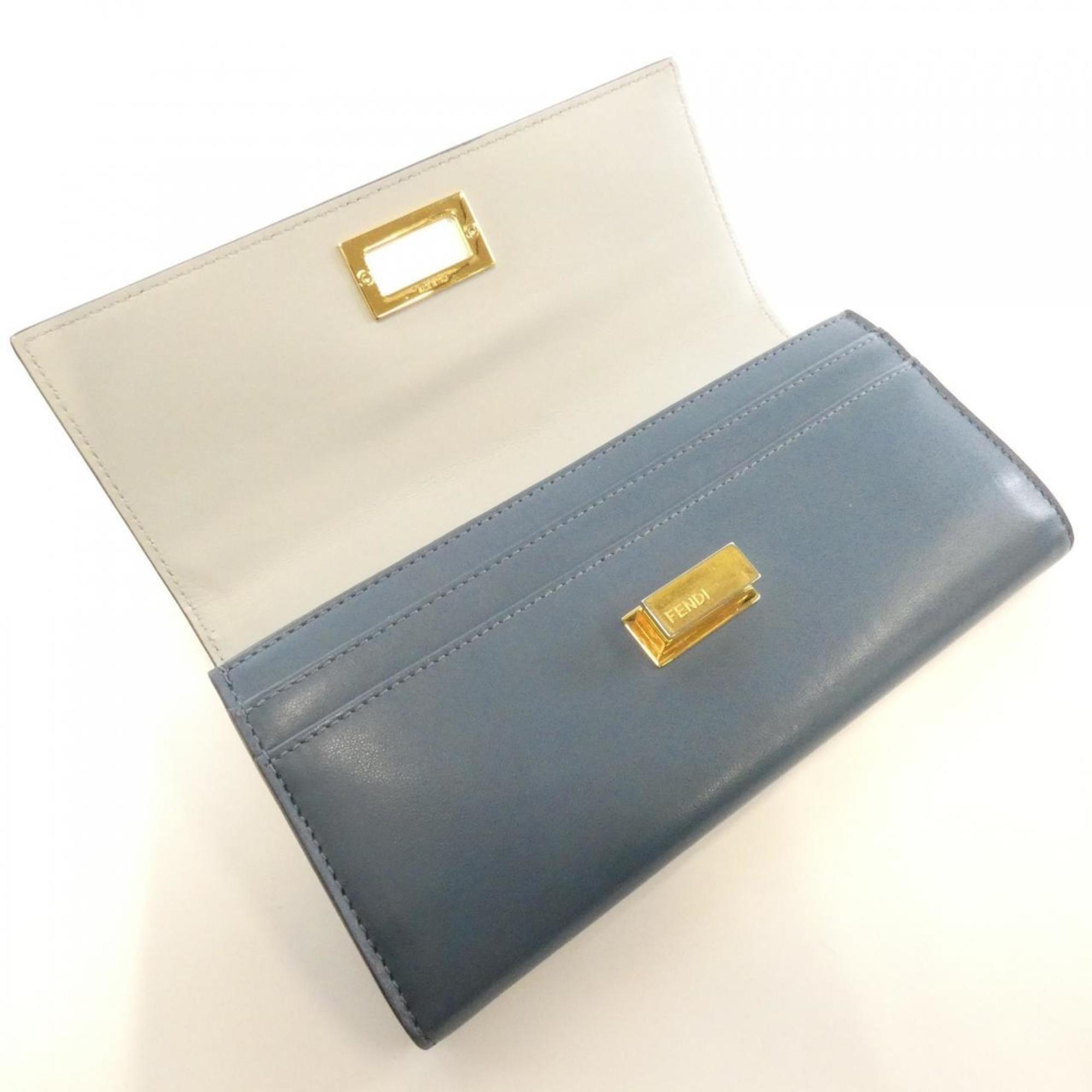 Fendi Leather Long Wallet (Bi-Fold) (Pre-Owned)