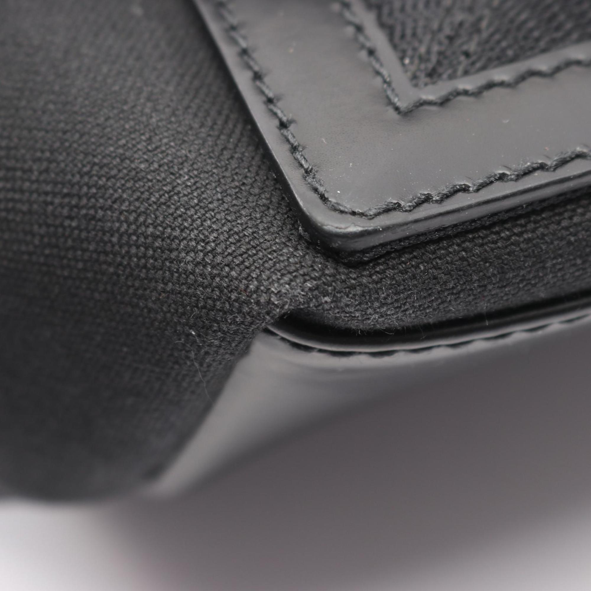 Balenciaga Black Canvas Leather Handbag Tote Bag (Pre-Owned)