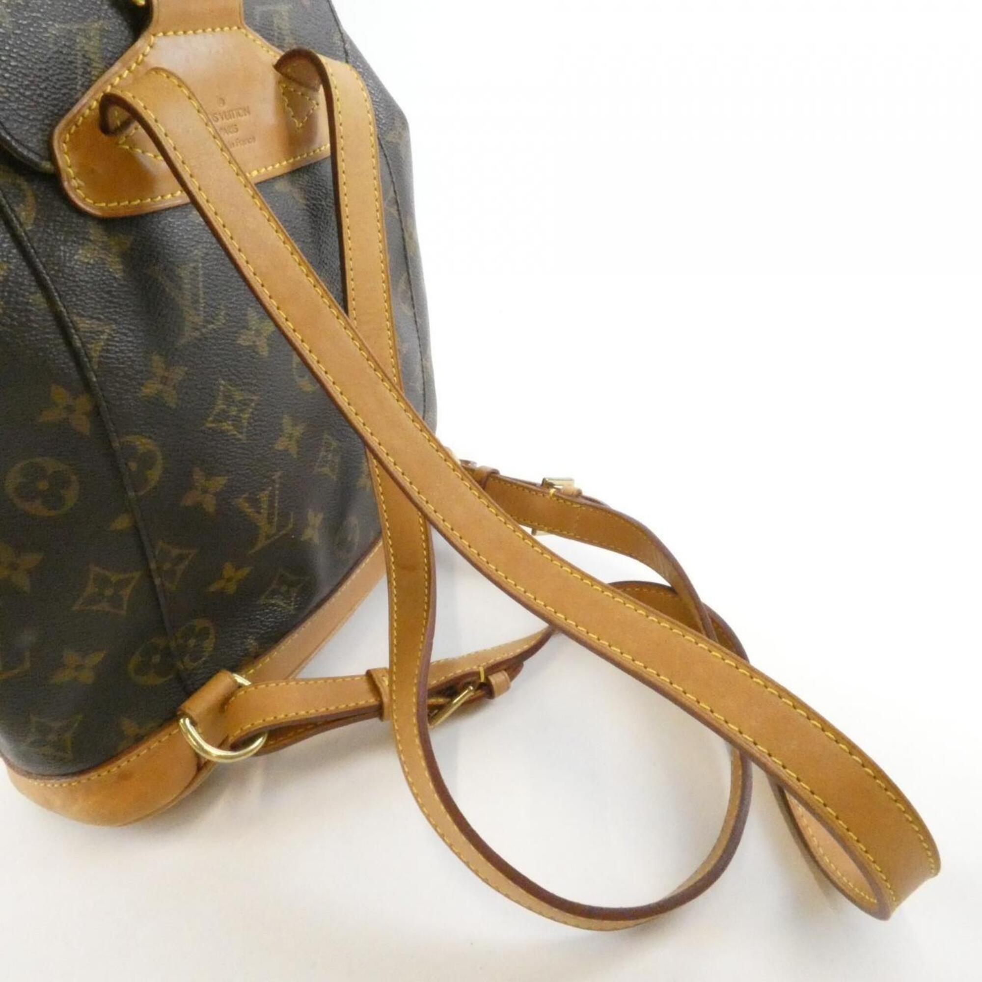 Louis Vuitton Monogram Marron Coated Canvas Backpack (Pre-Owned)