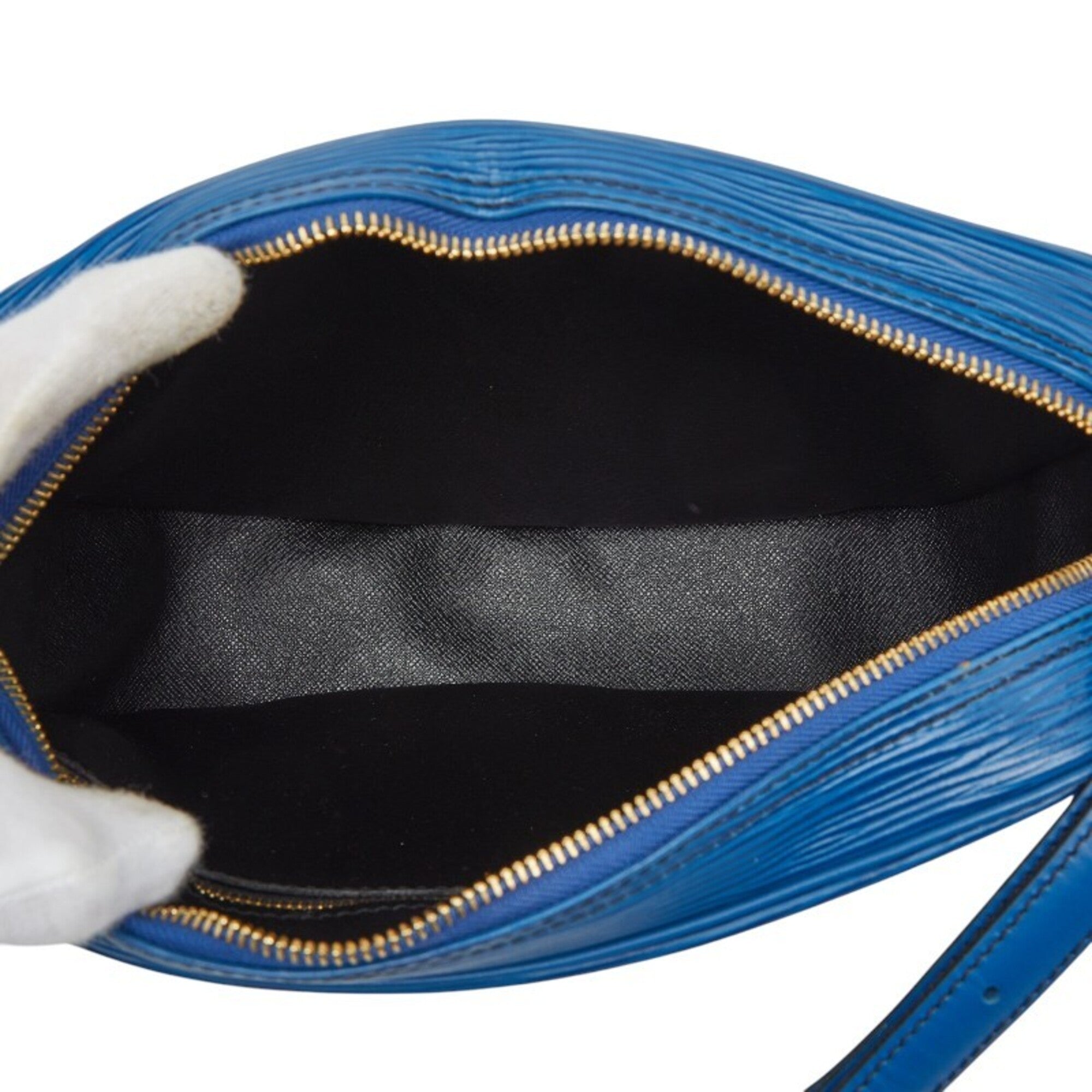 Louis Vuitton Epi Toledo Blue Leather Shoulder Bag (Pre-Owned)