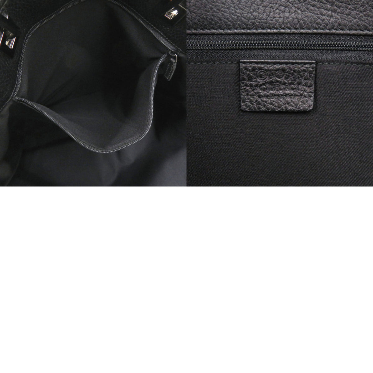 Gucci Black Nylon Leather Tote Bag (Pre-Owned)