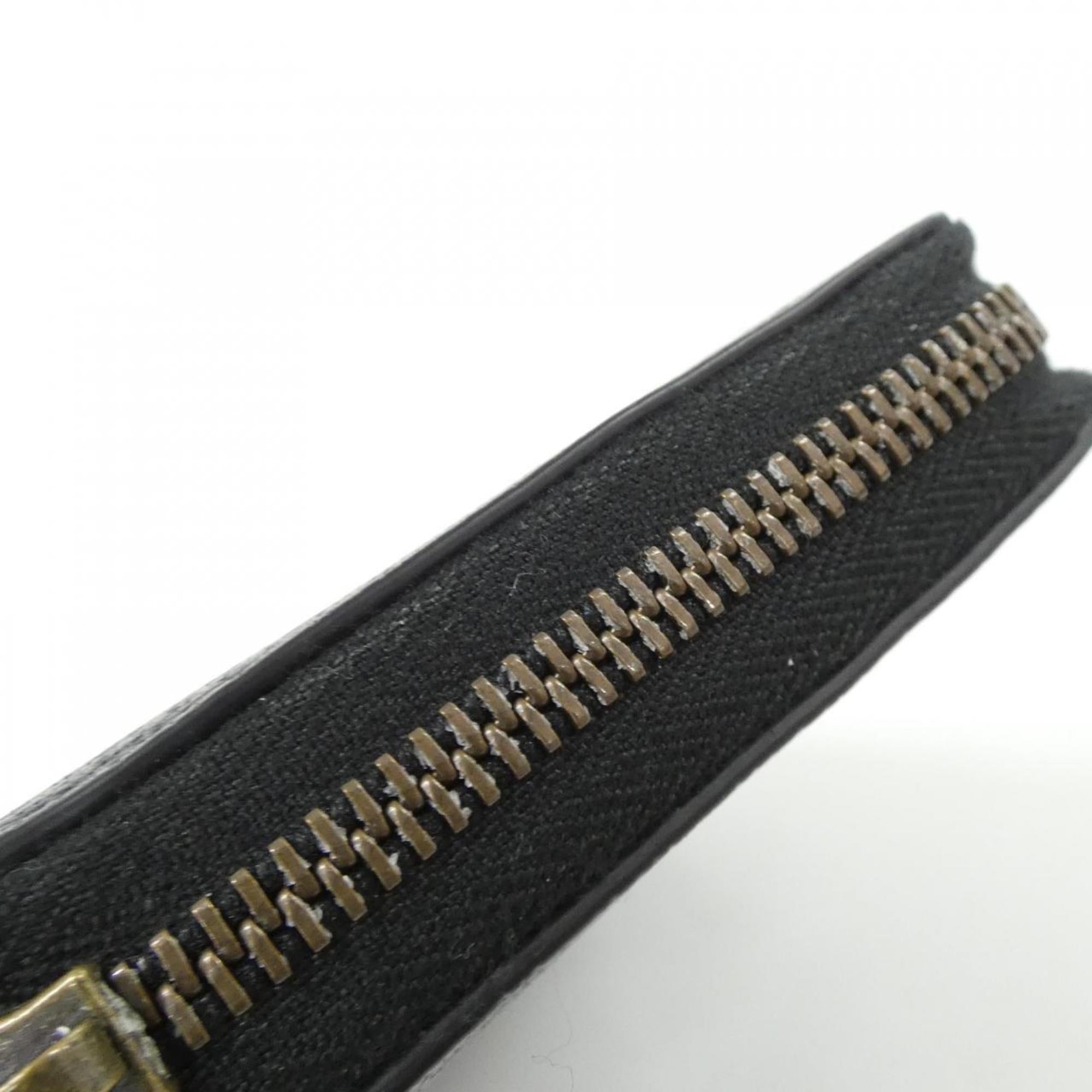 Gucci Black Leather Long Wallet (Bi-Fold) (Pre-Owned)