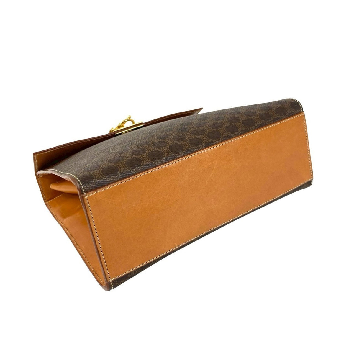 Celine Brown Leather Pvc Handbag (Pre-Owned)