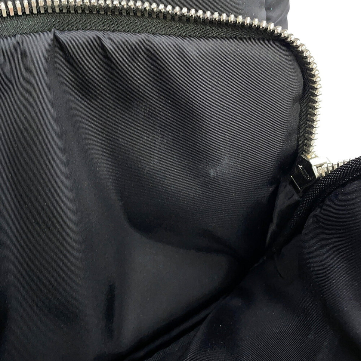 Prada Black Khaki Nylon Rubber Backpack (Pre-Owned)