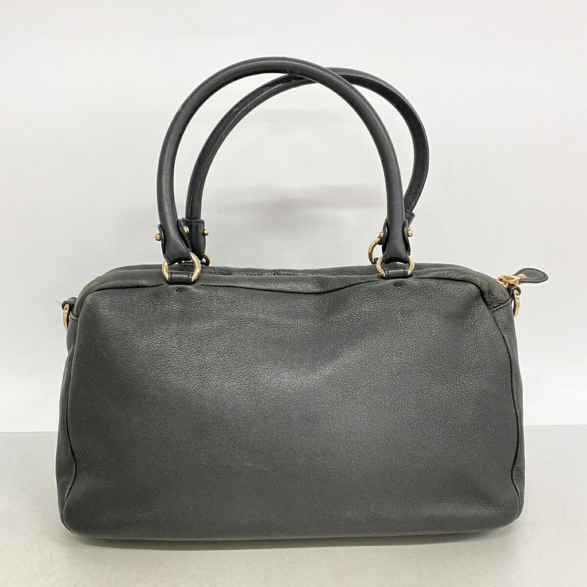 Salvatore Ferragamo Black Leather Handbag (Pre-Owned)