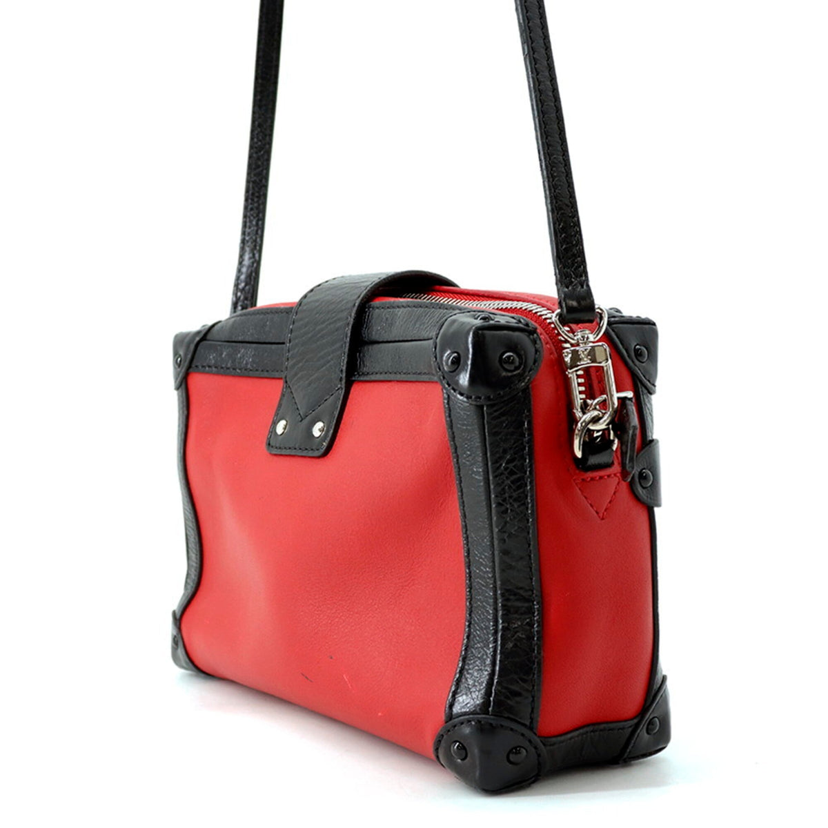 Louis Vuitton Noir Red Color Leather Shoulder Bag (Pre-Owned)