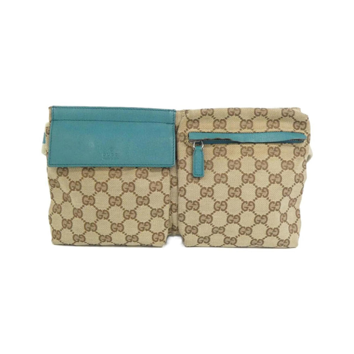 Gucci Beige Blue Gg Canvas Fanny Pack (Pre-Owned)