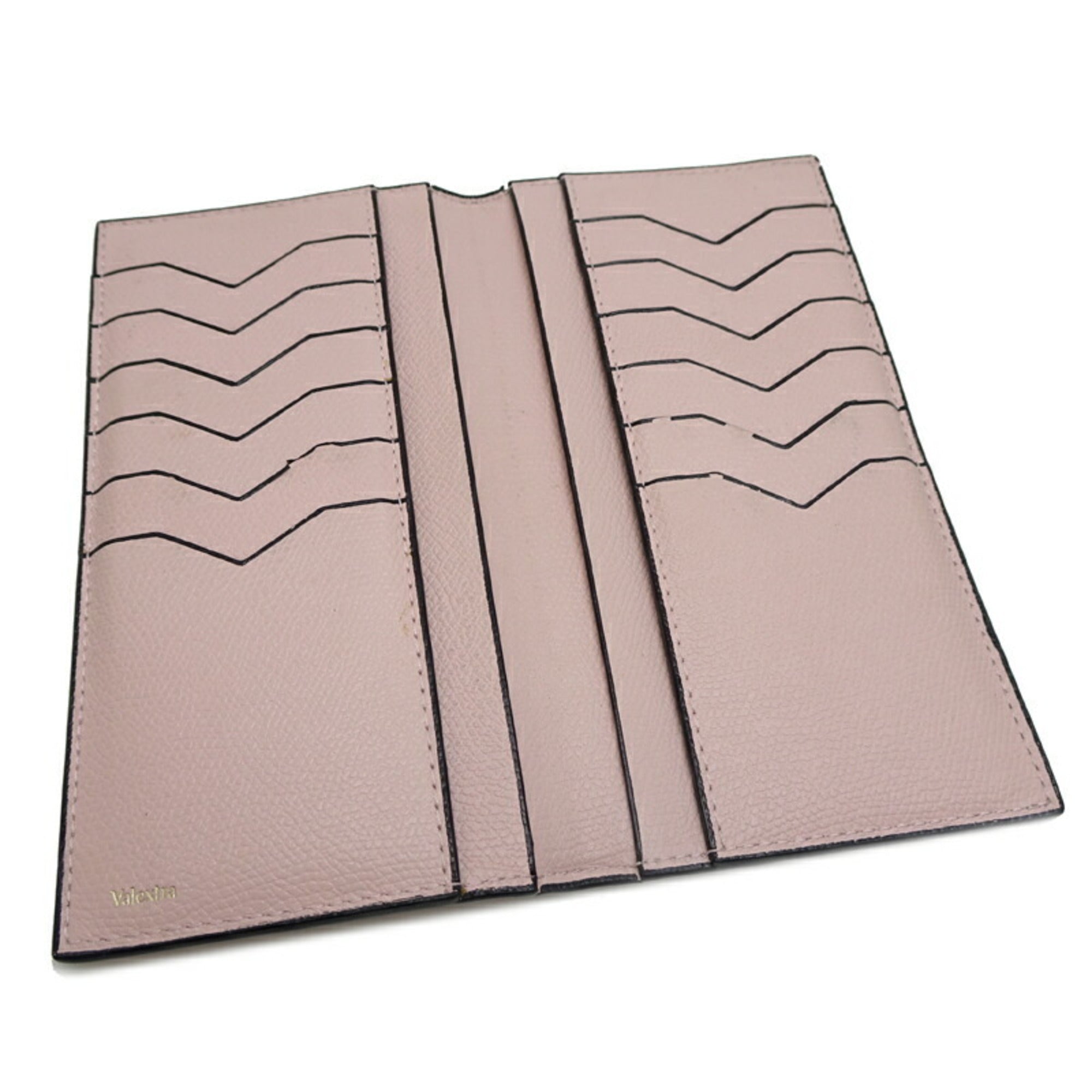 Valextra Pink Leather Wallet (Bi-Fold) (Pre-Owned)