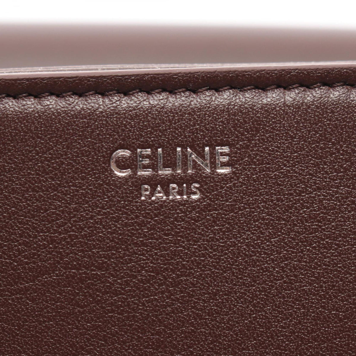 Celine Brown Leather Handbag Shoulder Bag (Pre-Owned)