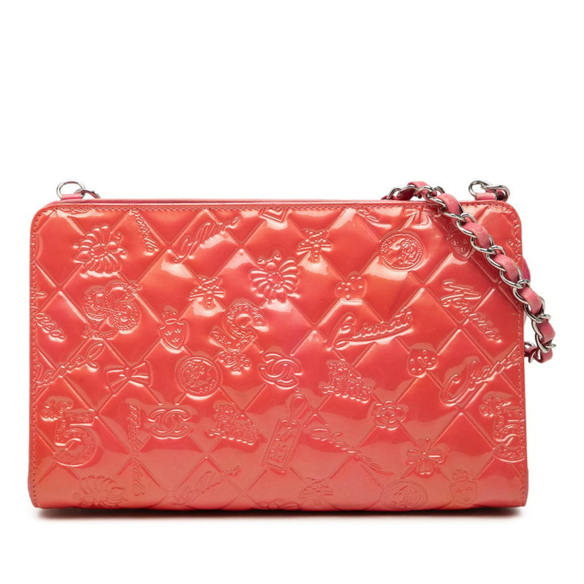 Chanel Pink Leather Leather Handbag Shoulder Bag (Pre-Owned)