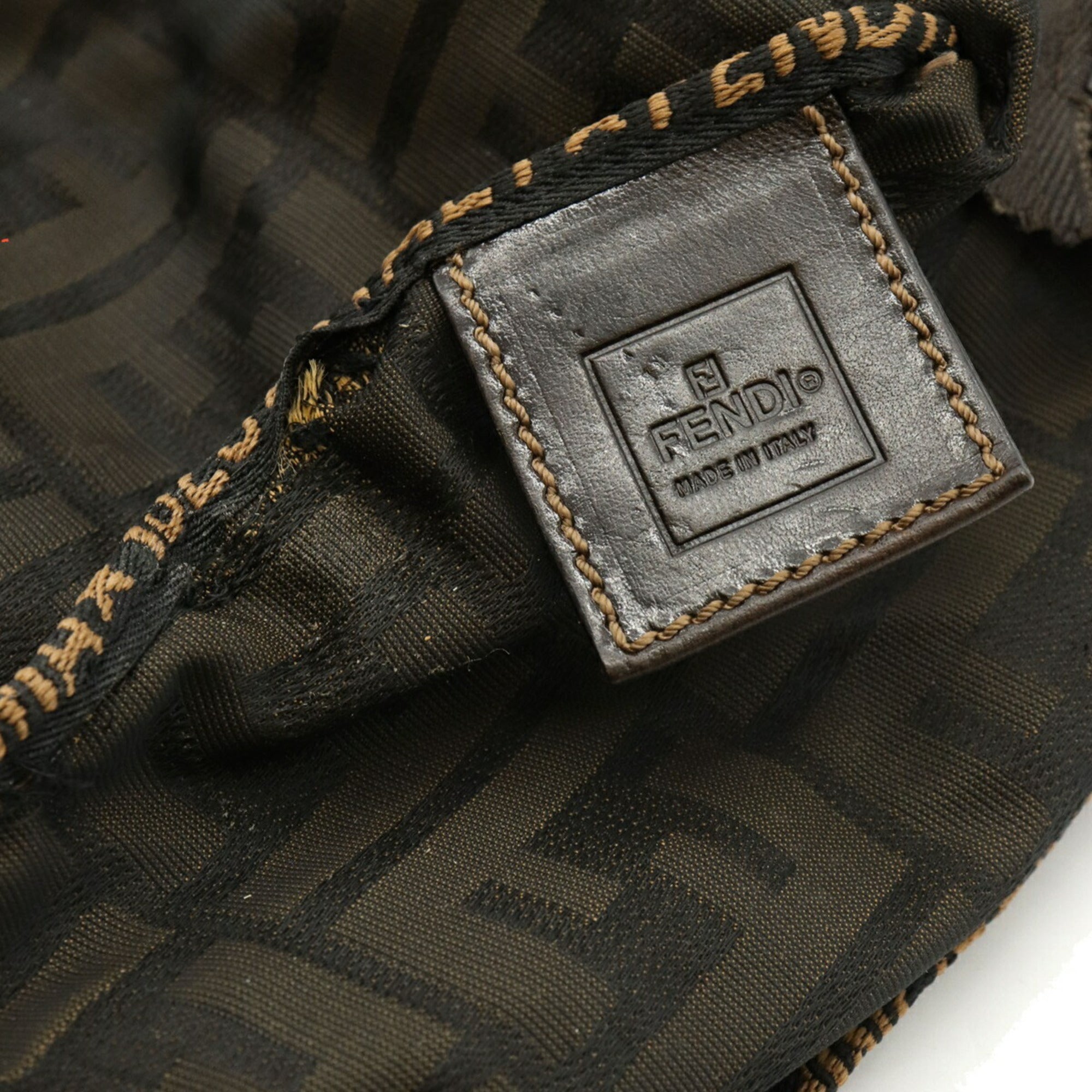 Fendi Khaki Nylon Handbag (Pre-Owned)
