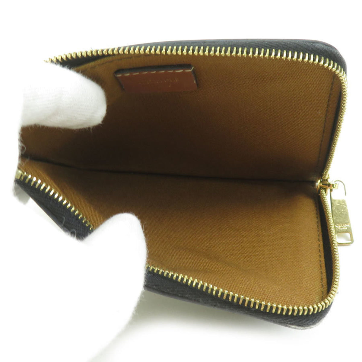Celine Black Coated Canvas Coin Purse/Coin Case (Pre-Owned)