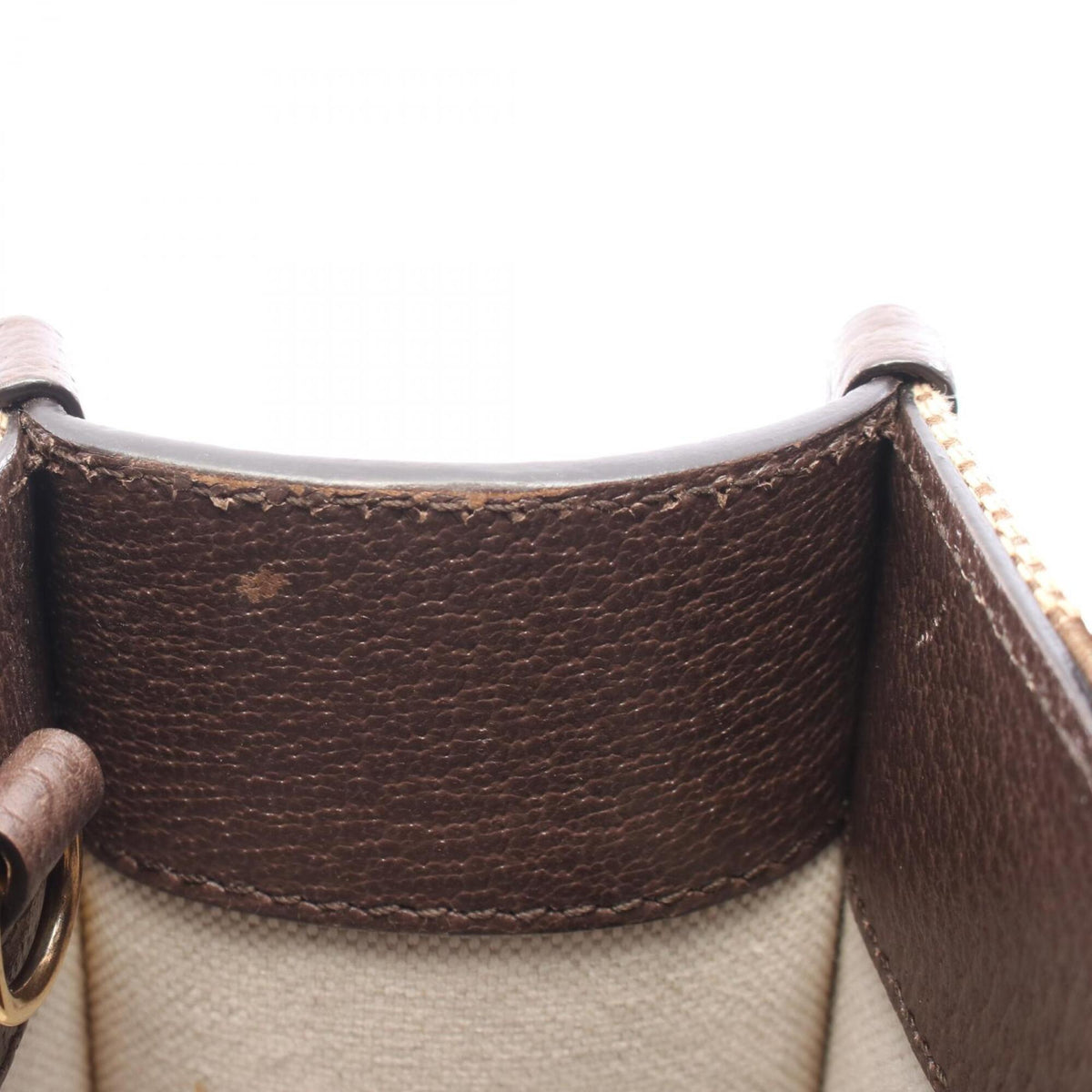 Gucci Beige Brown Leather Handbag Tote Bag (Pre-Owned)