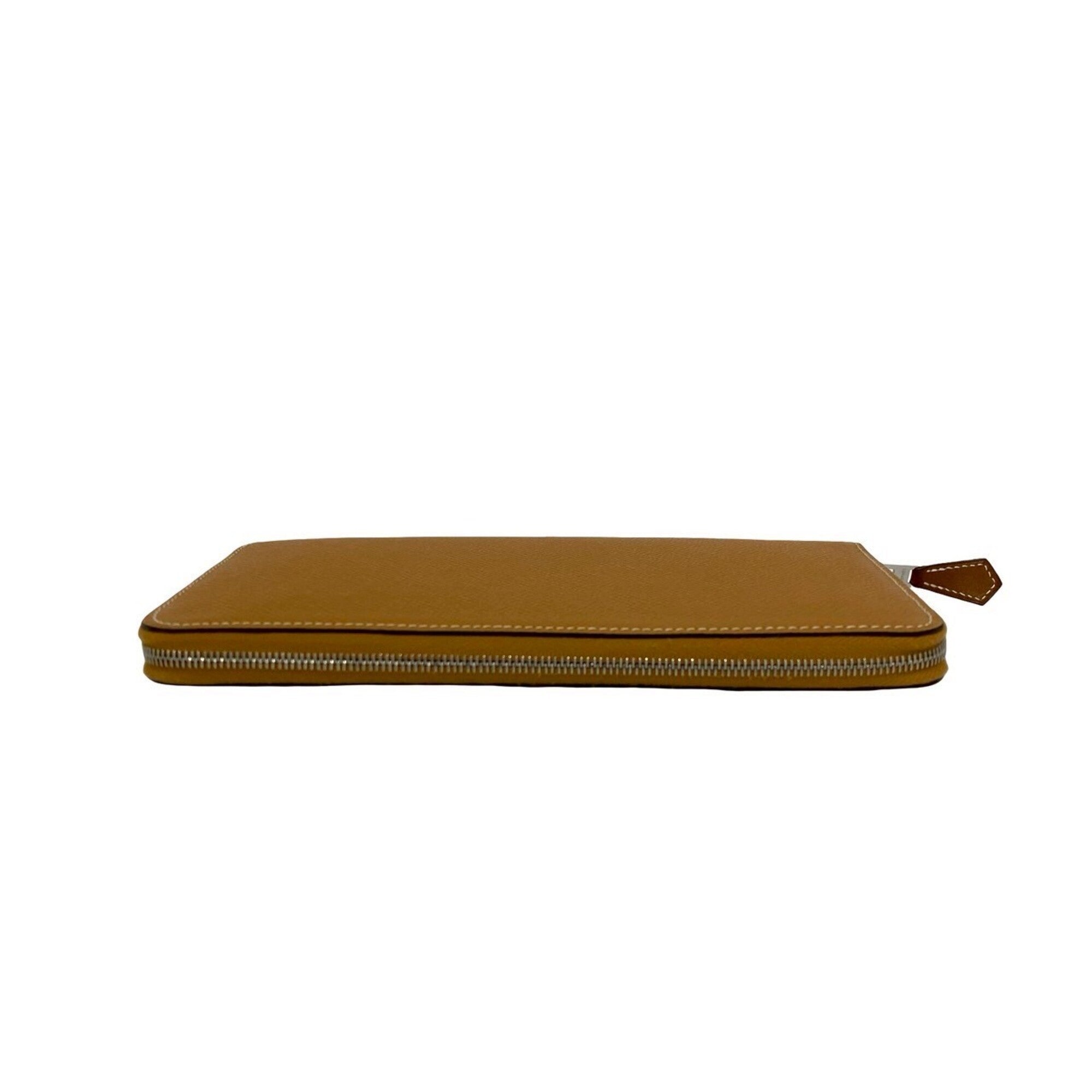 Hermes Brown Epsom Leather Long Wallet (Bi-Fold) (Pre-Owned)