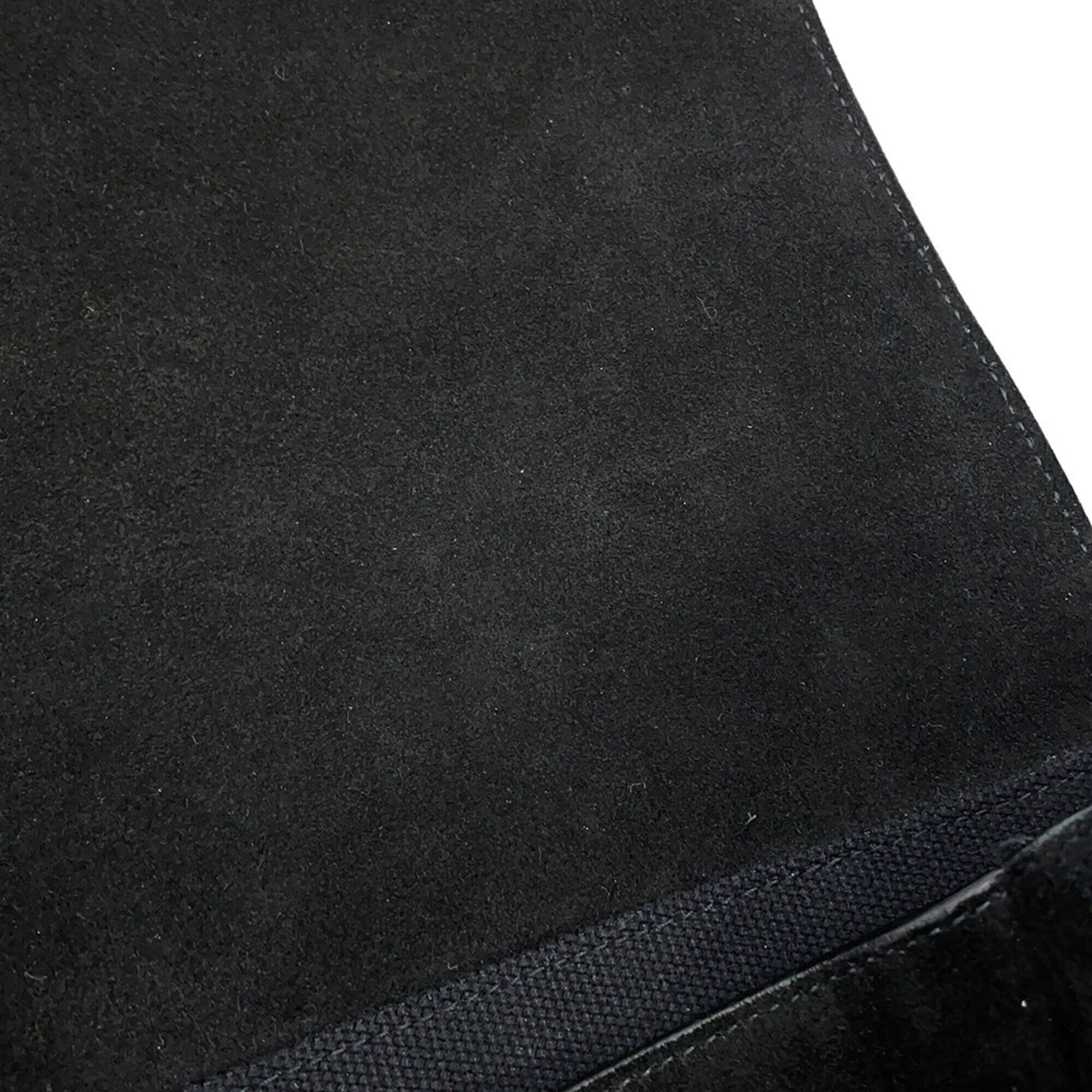 Yves Saint Laurent Black Suede Messenger Bag Shoulder Bag (Pre-Owned)