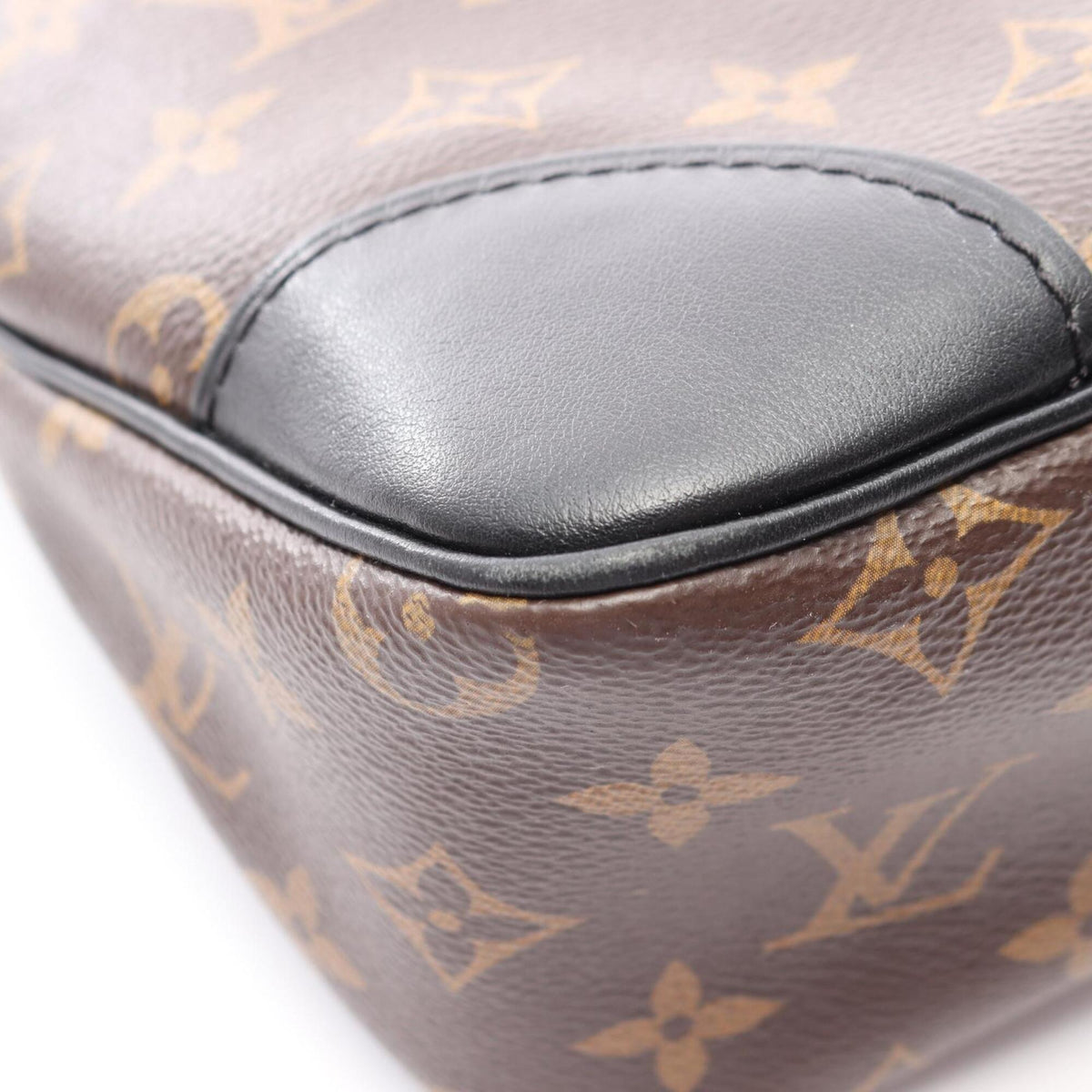 Louis Vuitton Black Brown Coated Canvas Pvc Monogram Leather Handbag Shoulder Bag (Pre-Owned)