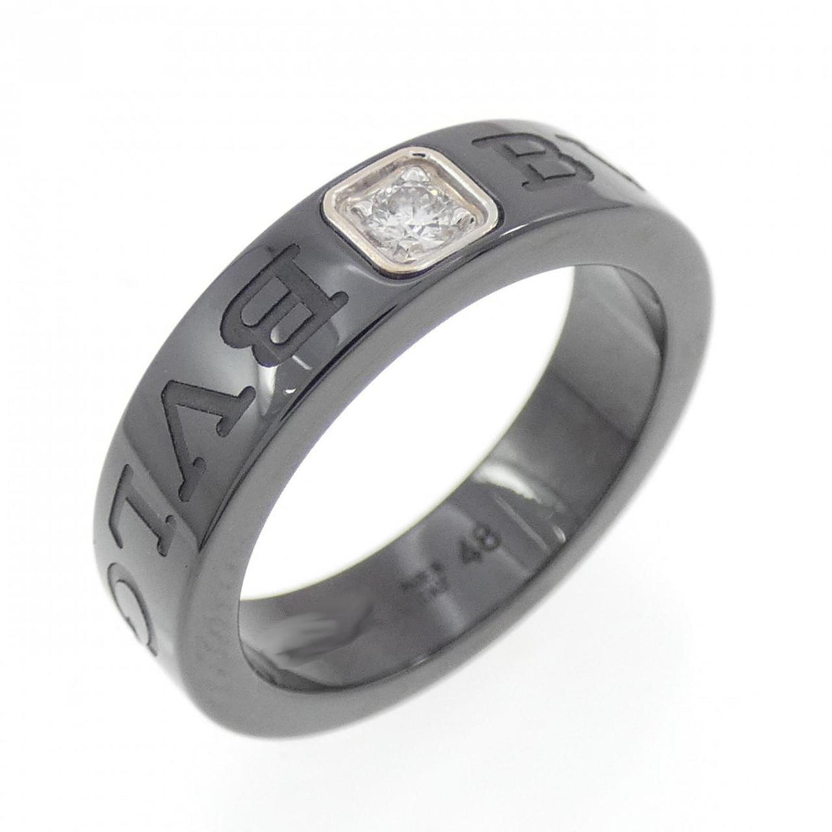 Bvlgari White Gold (18K) Ceramic Band Ring (Pre-Owned)