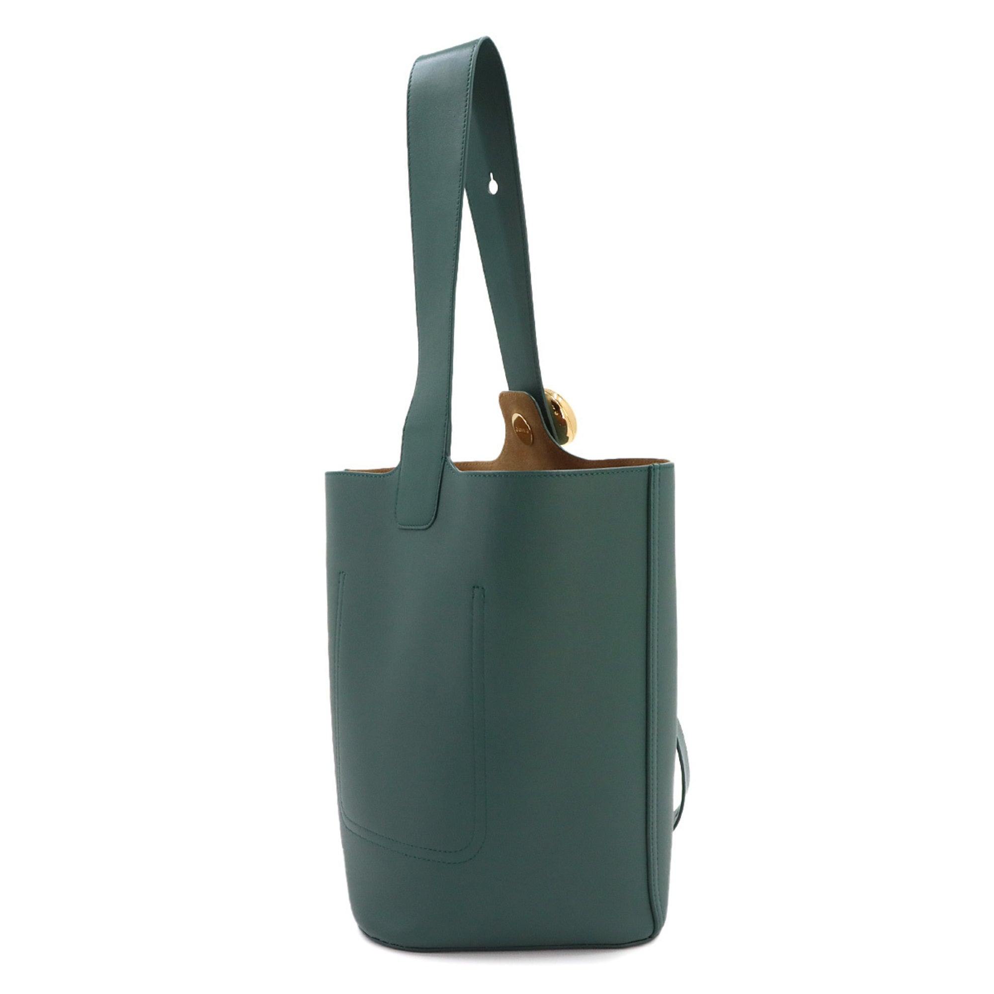 Loewe Green Leather Handbag Shoulder Bag (Pre-Owned)