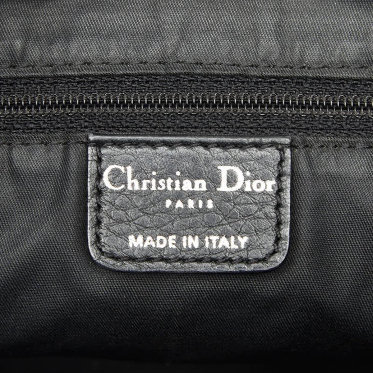 Christian Dior Black Canvas Leather Shoulder Bag (Pre-Owned)