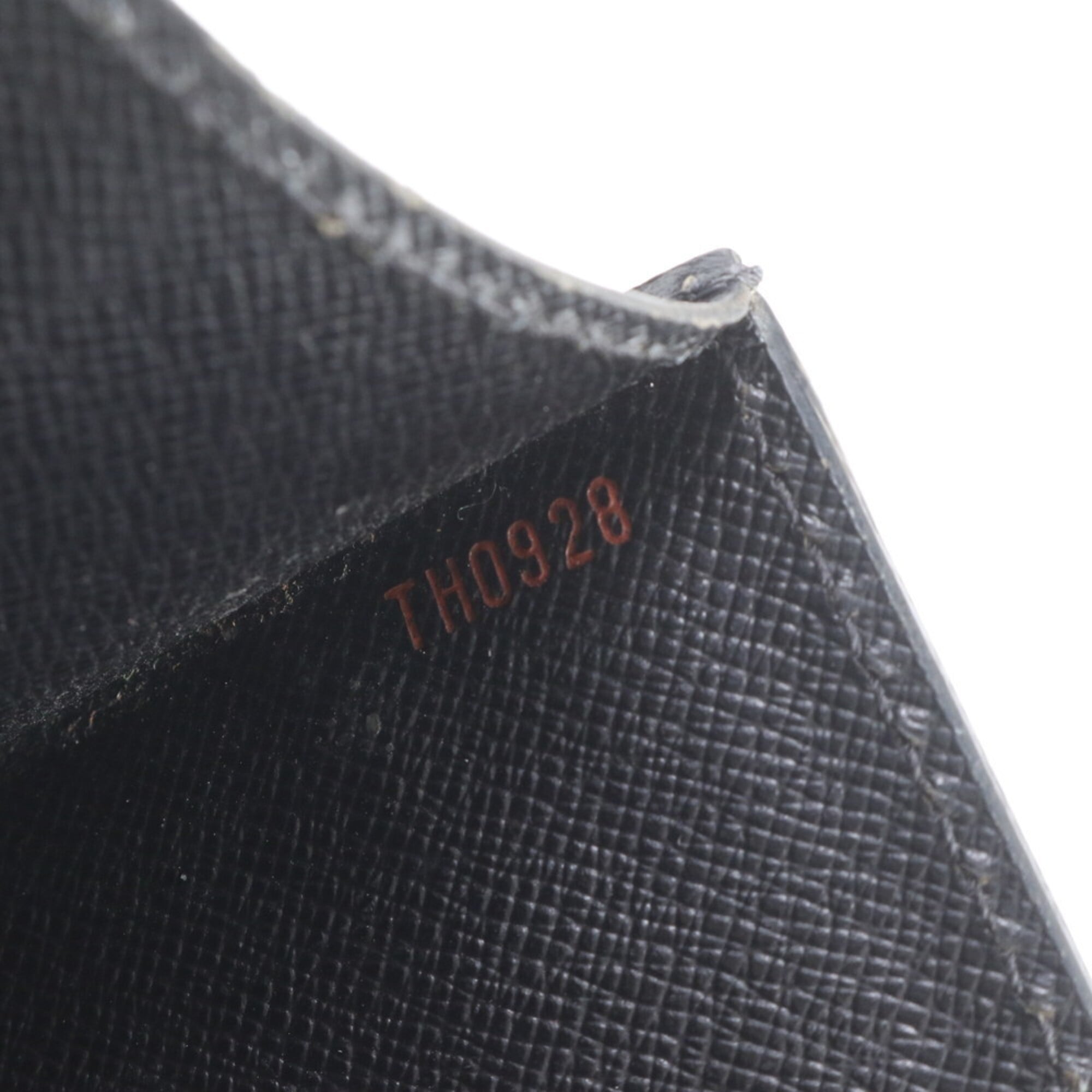 Louis Vuitton Noir Leather Clutch Bag Pochette Pouch (Pre-Owned)