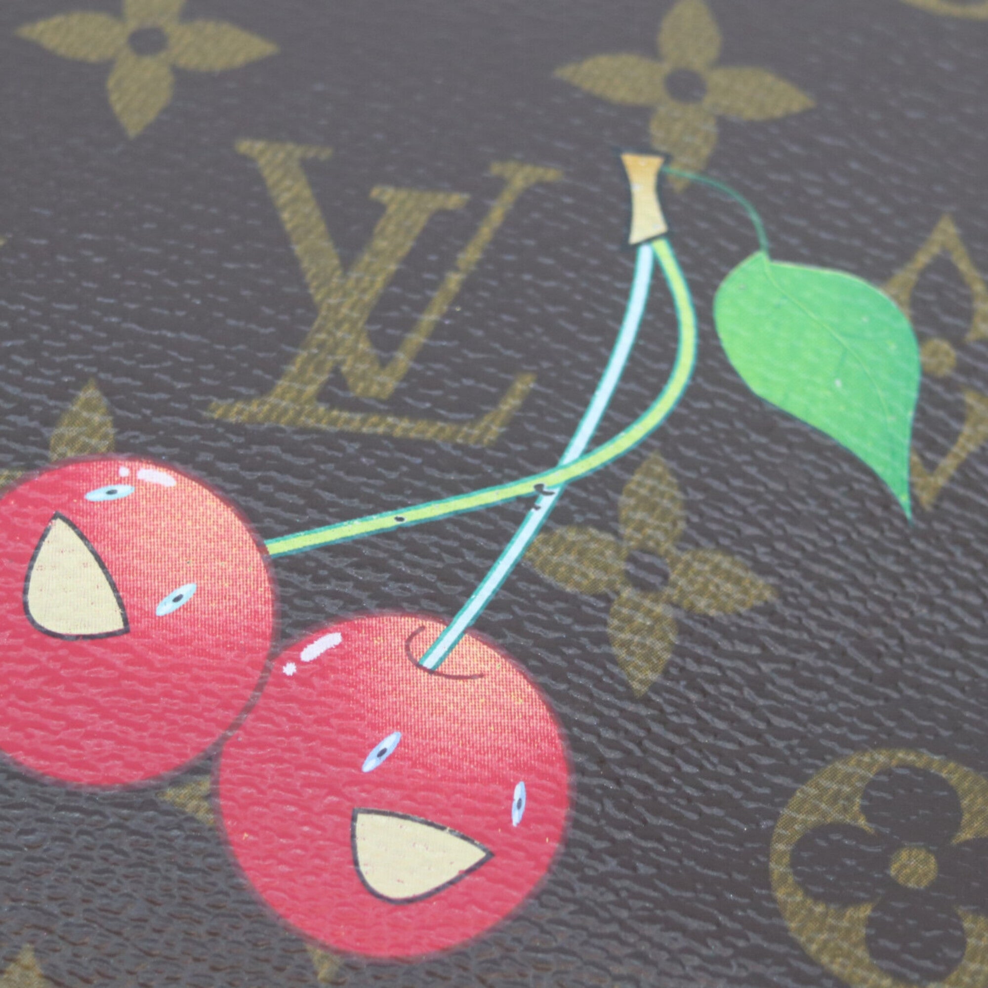 Louis Vuitton Monogram Cherry Brown Red Color Handbag (Pre-Owned)