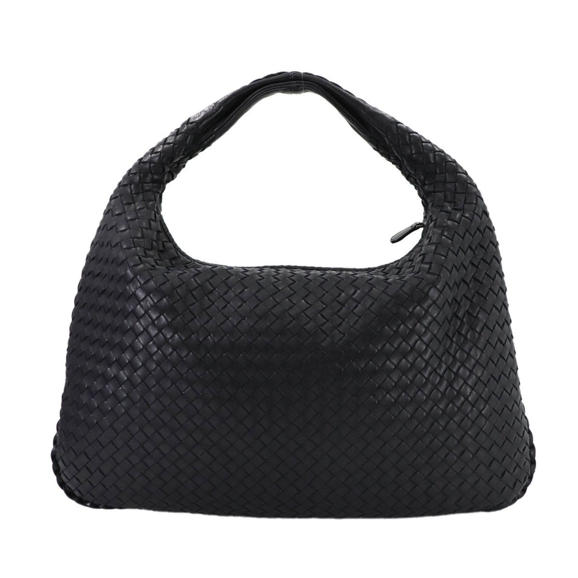 Bottega Veneta Navy Leather Shoulder Bag (Pre-Owned)