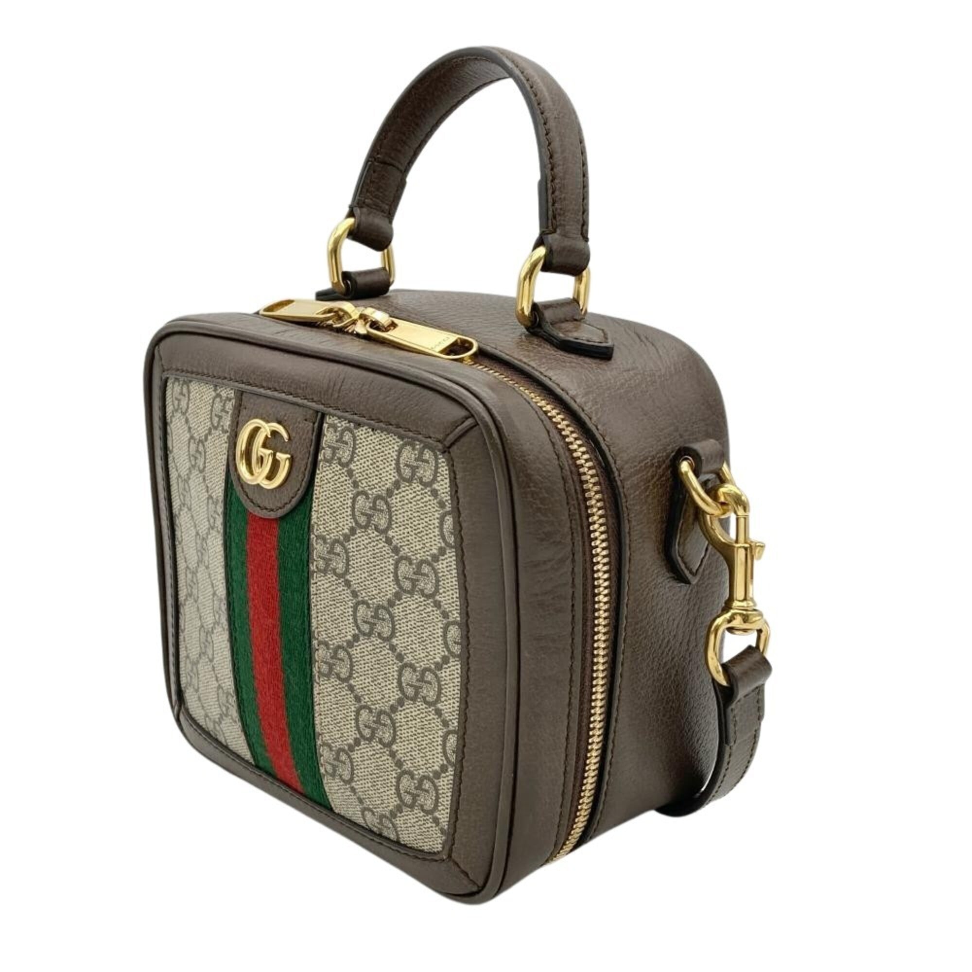 Gucci Ophidia Beige Gg Supreme Handbag Shoulder Bag (Pre-Owned)