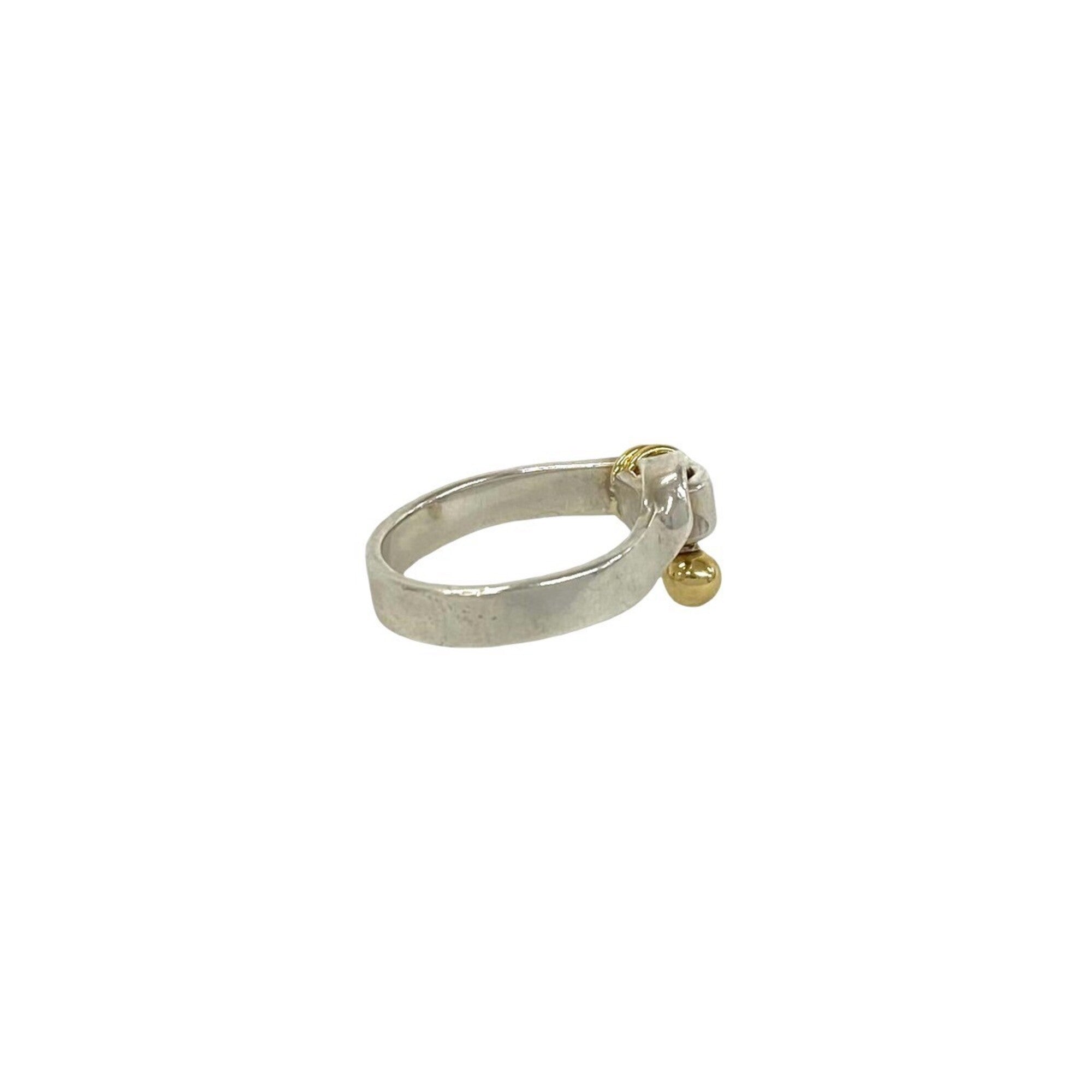 Tiffany Gold Silver Yellow Gold (18K) Silver 925 Band Ring (Pre-Owned)