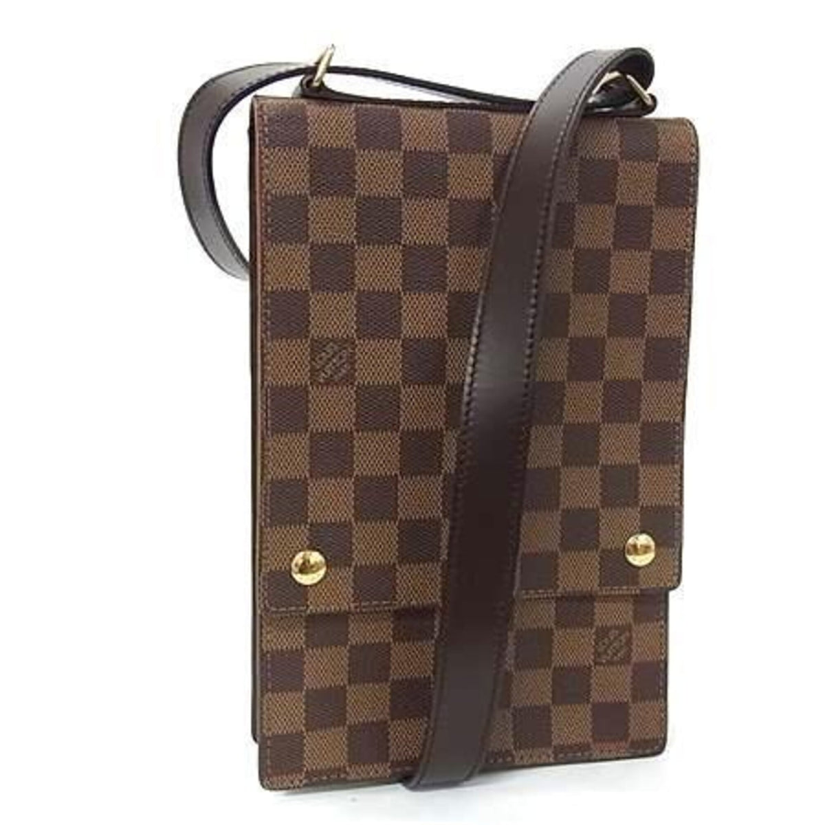 Louis Vuitton Brown Ebene Pvc Leather Shoulder Bag (Pre-Owned)