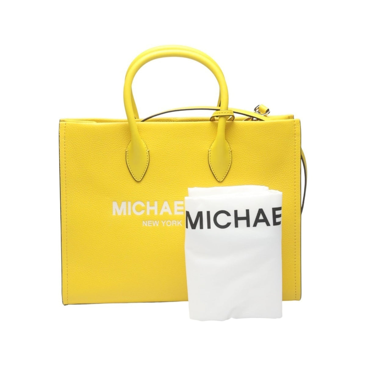 Michael Kors Yellow Leather Handbag Shoulder Bag (Pre-Owned)
