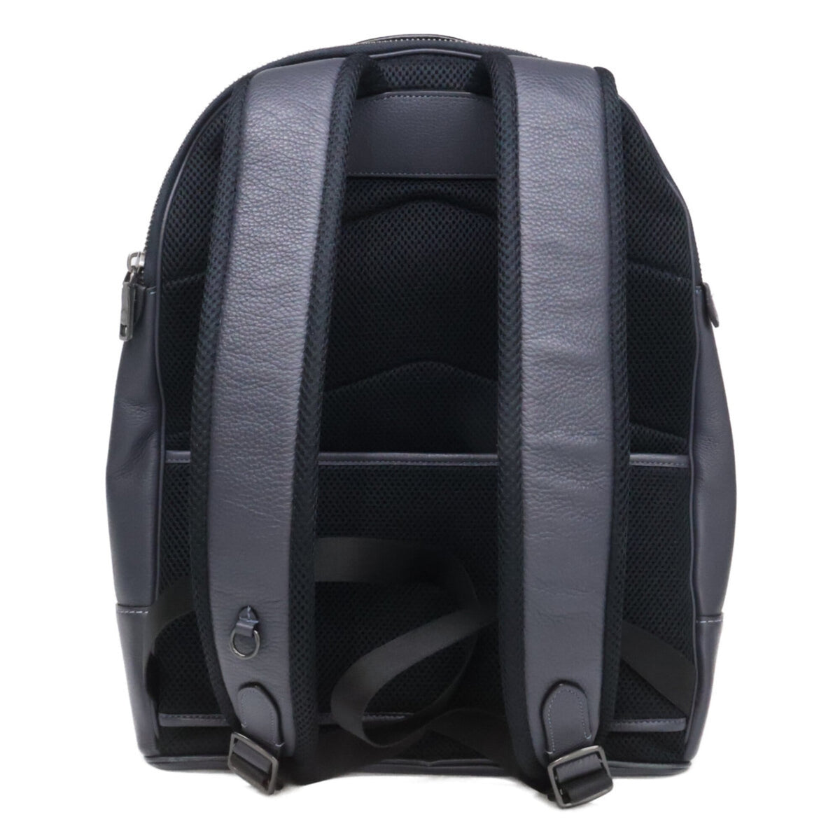 Coach Navy Leather Backpack (Pre-Owned)