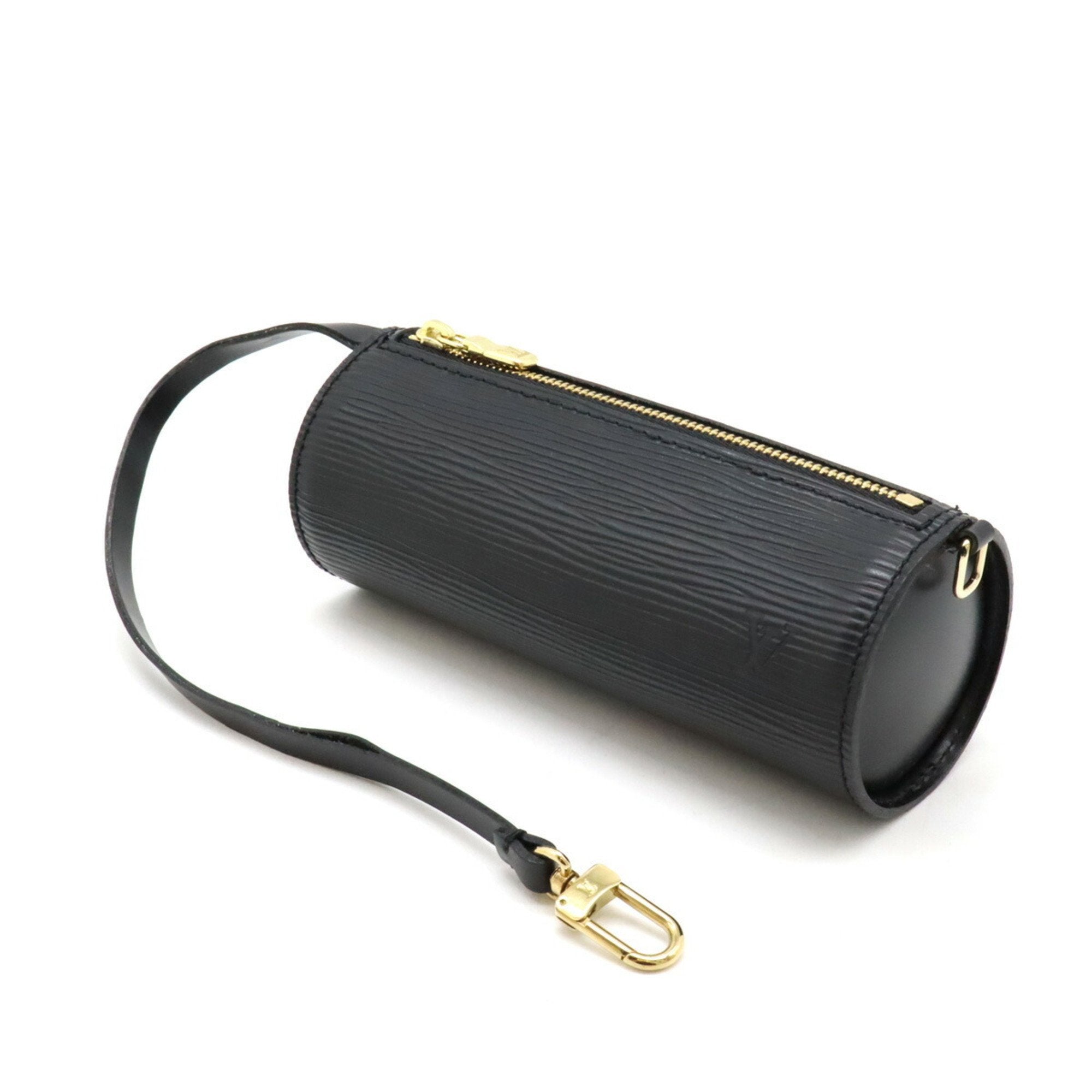 Louis Vuitton Black Noir Epi Leather Handbag Pouch Shoulder Bag (Pre-Owned)