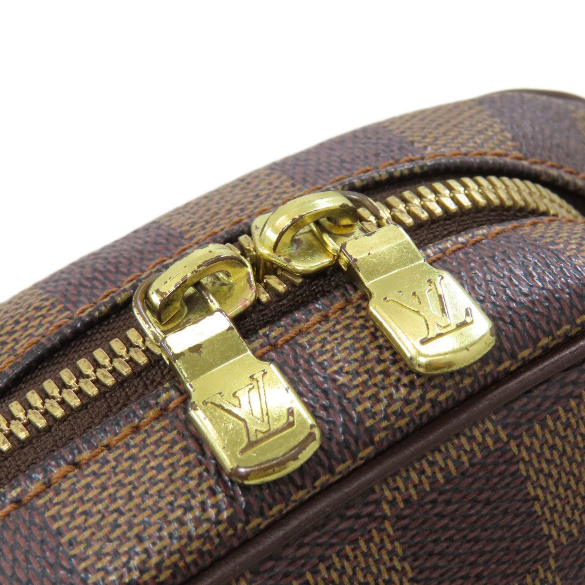Louis Vuitton Damier Canvas Ebene Damier Canvas Shoulder Bag (Pre-Owned)