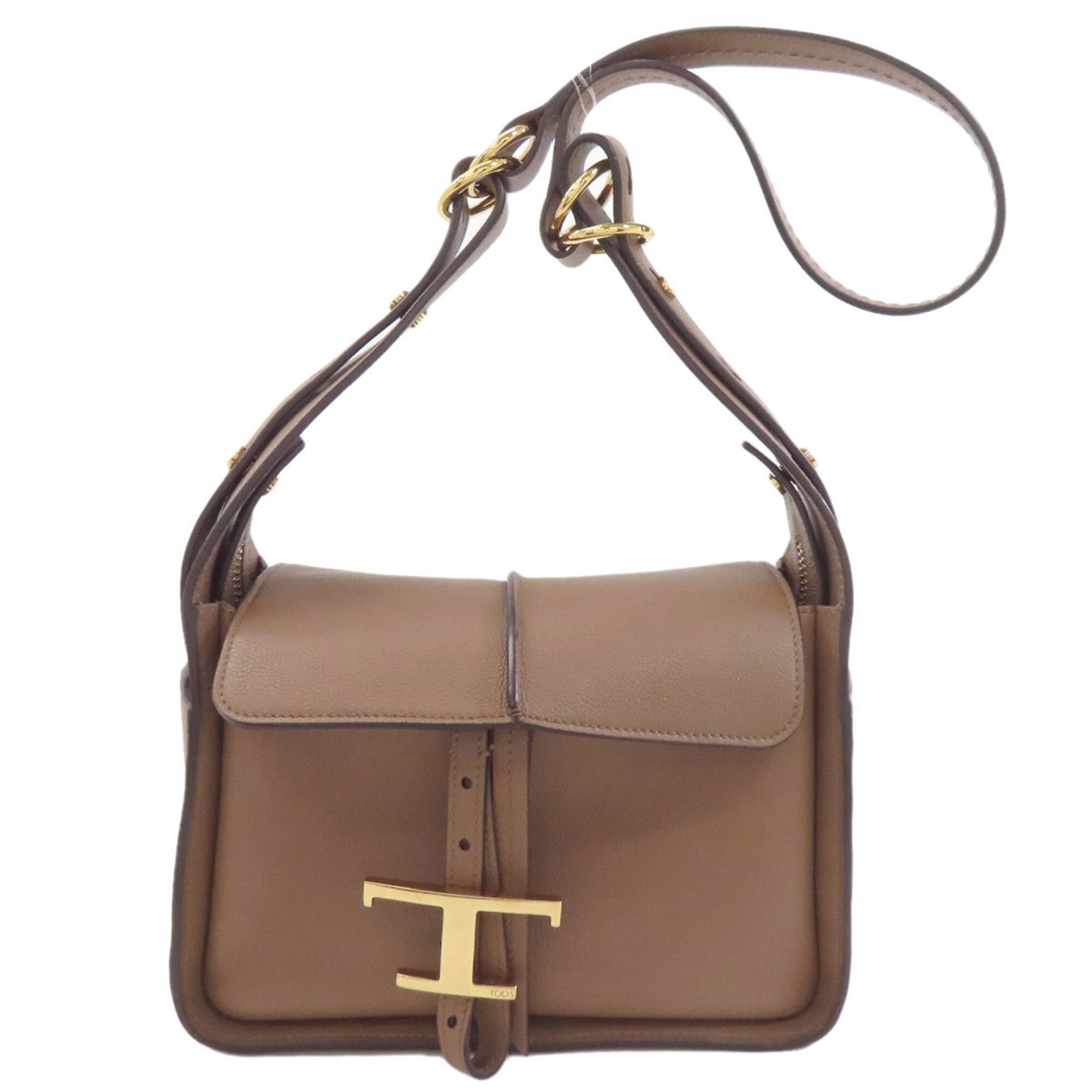 Tod's Brown Leather Shoulder Bag (Pre-Owned)
