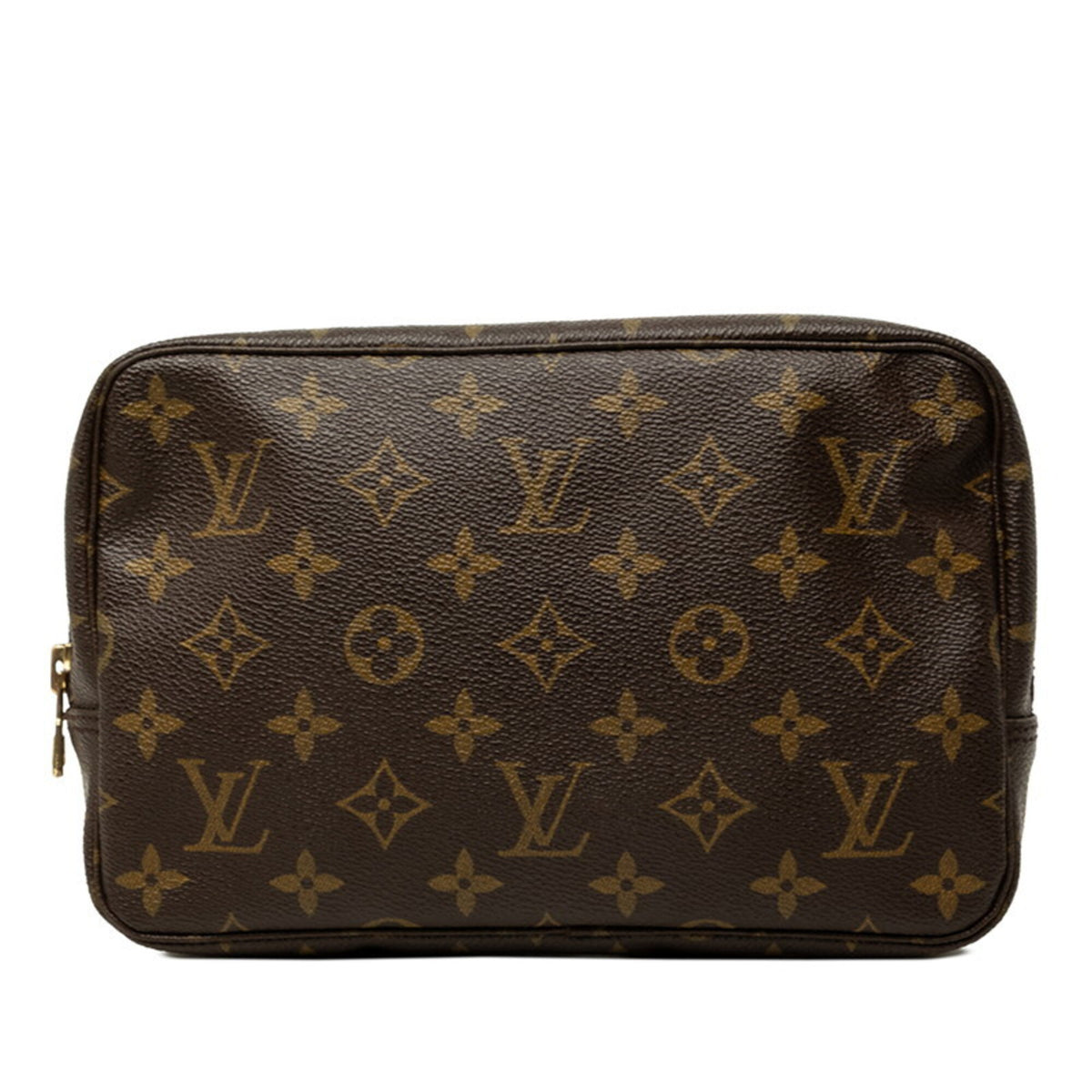 Louis Vuitton Brown Pvc Leather Handbag Pouch (Pre-Owned)