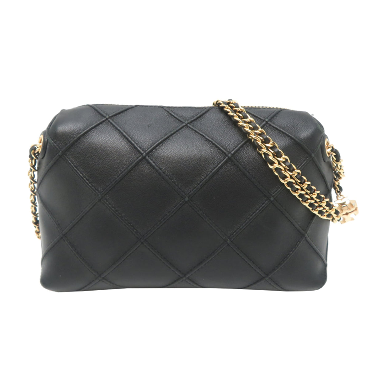 Tory Burch Black Leather Crossbody Bag Shoulder Bag (Pre-Owned)