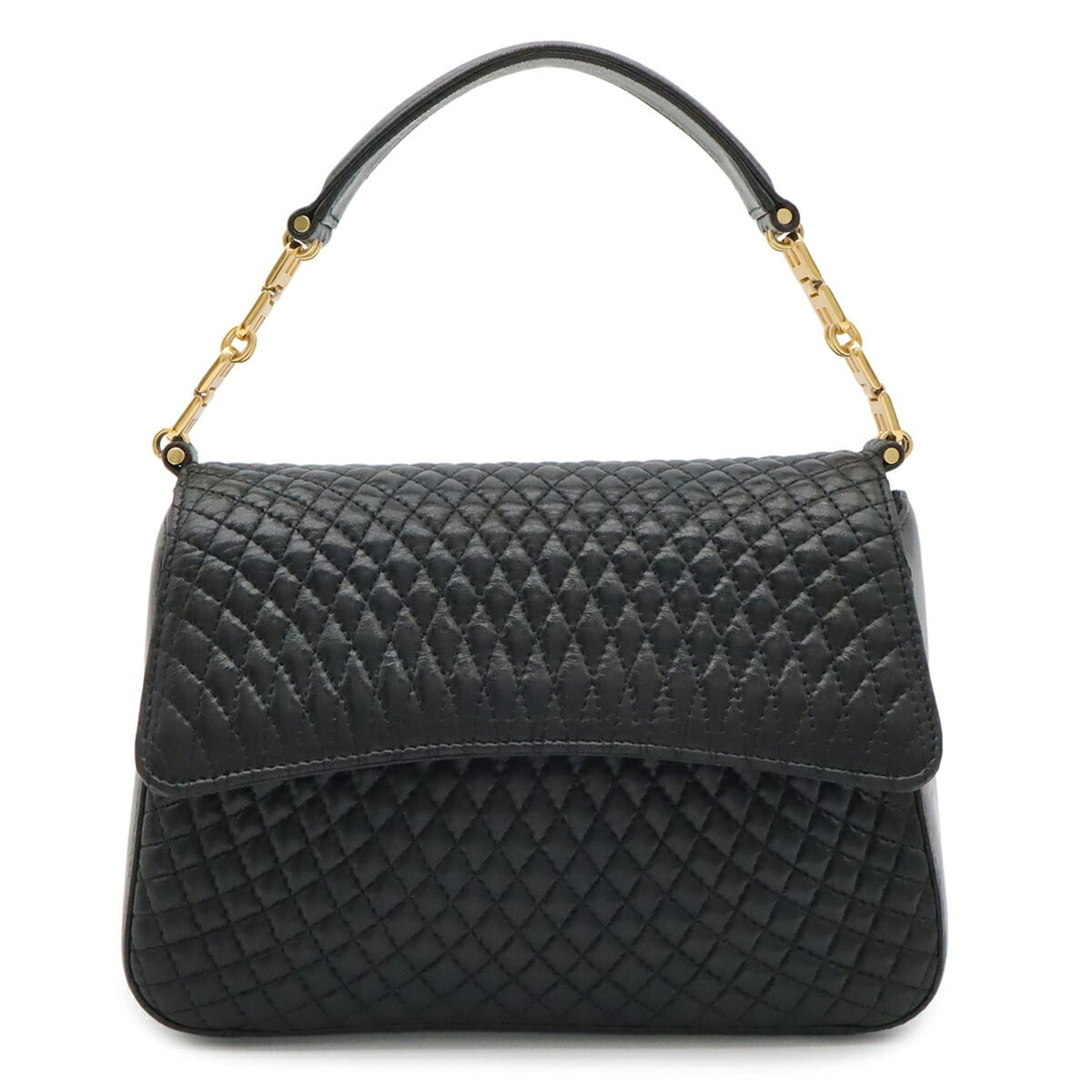 Bally Black Leather Handbag (Pre-Owned)