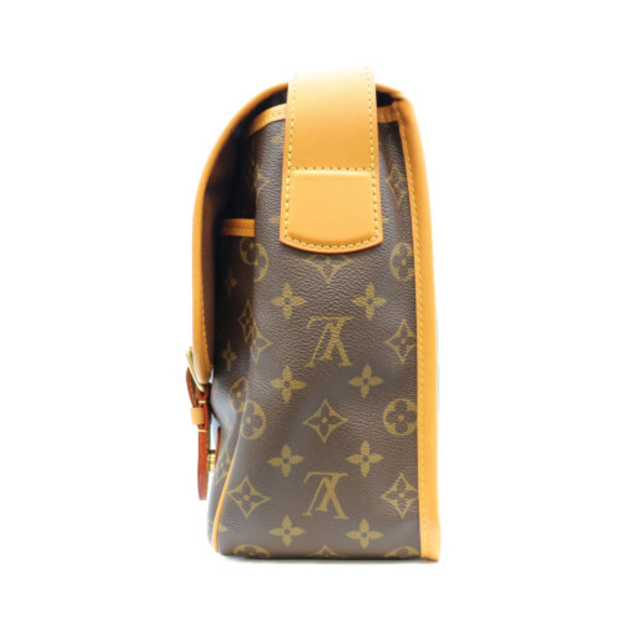 Louis Vuitton Brown Monogram Messenger Bag Shoulder Bag (Pre-Owned)