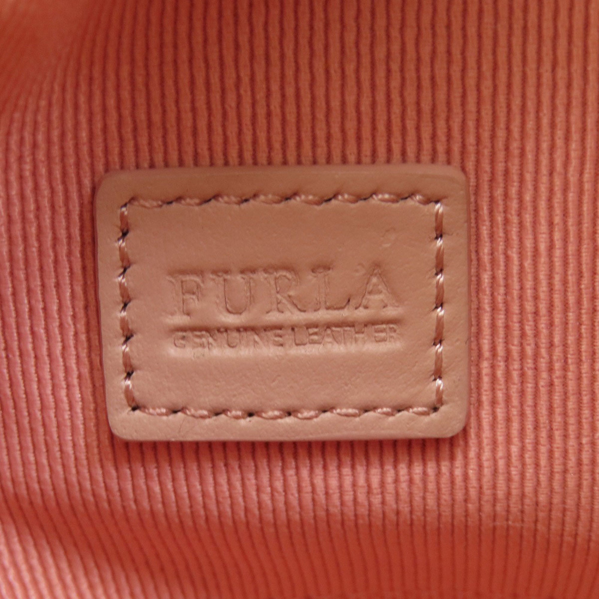 Furla Pink Fur Shoulder Bag (Pre-Owned)