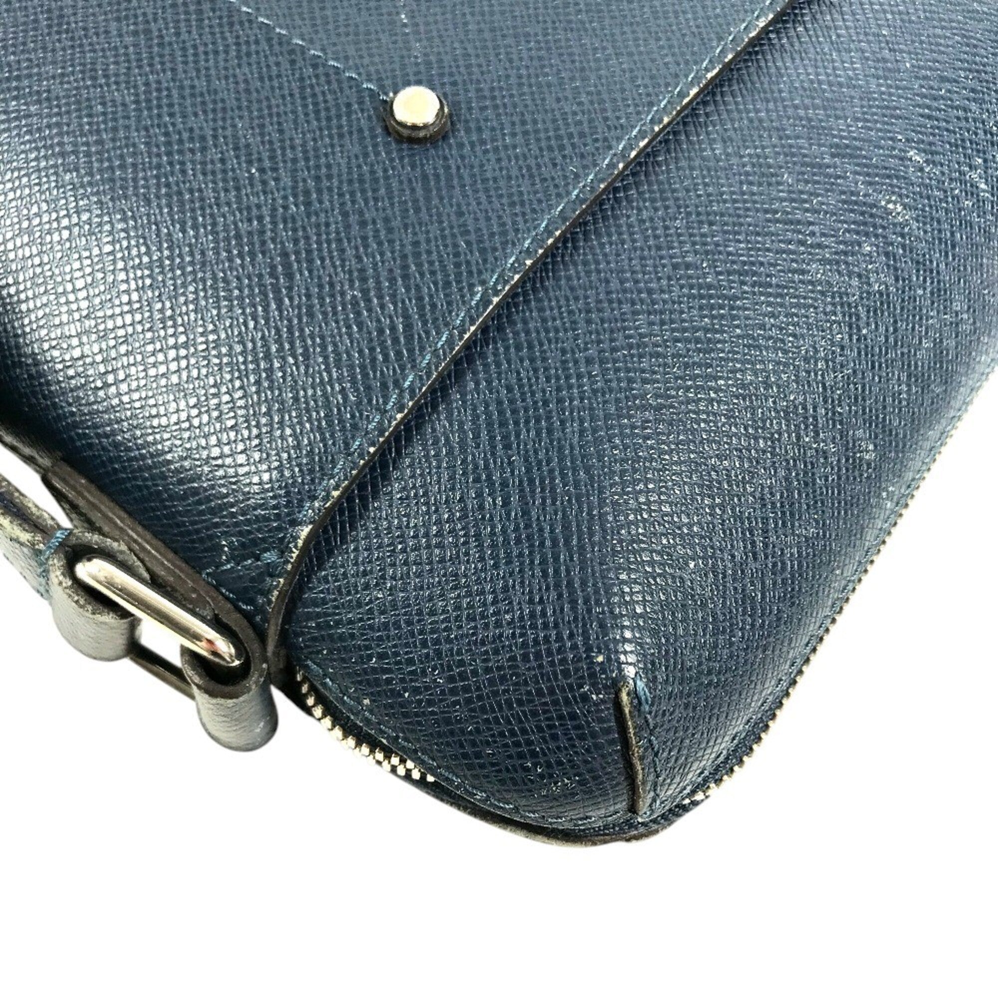Louis Vuitton Navy Taiga Leather Handbag Messenger Bag Shoulder Bag (Pre-Owned)